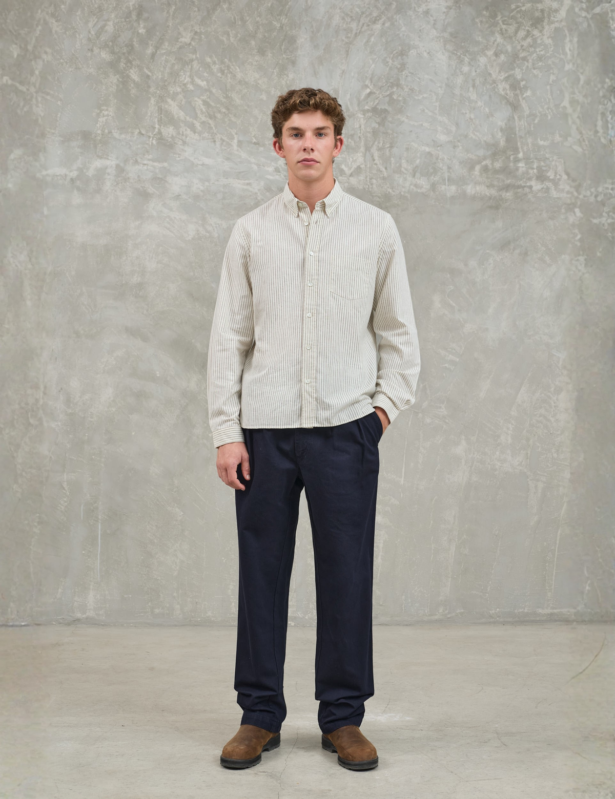 Carona Relaxed Chinos - Dark Navy Twill