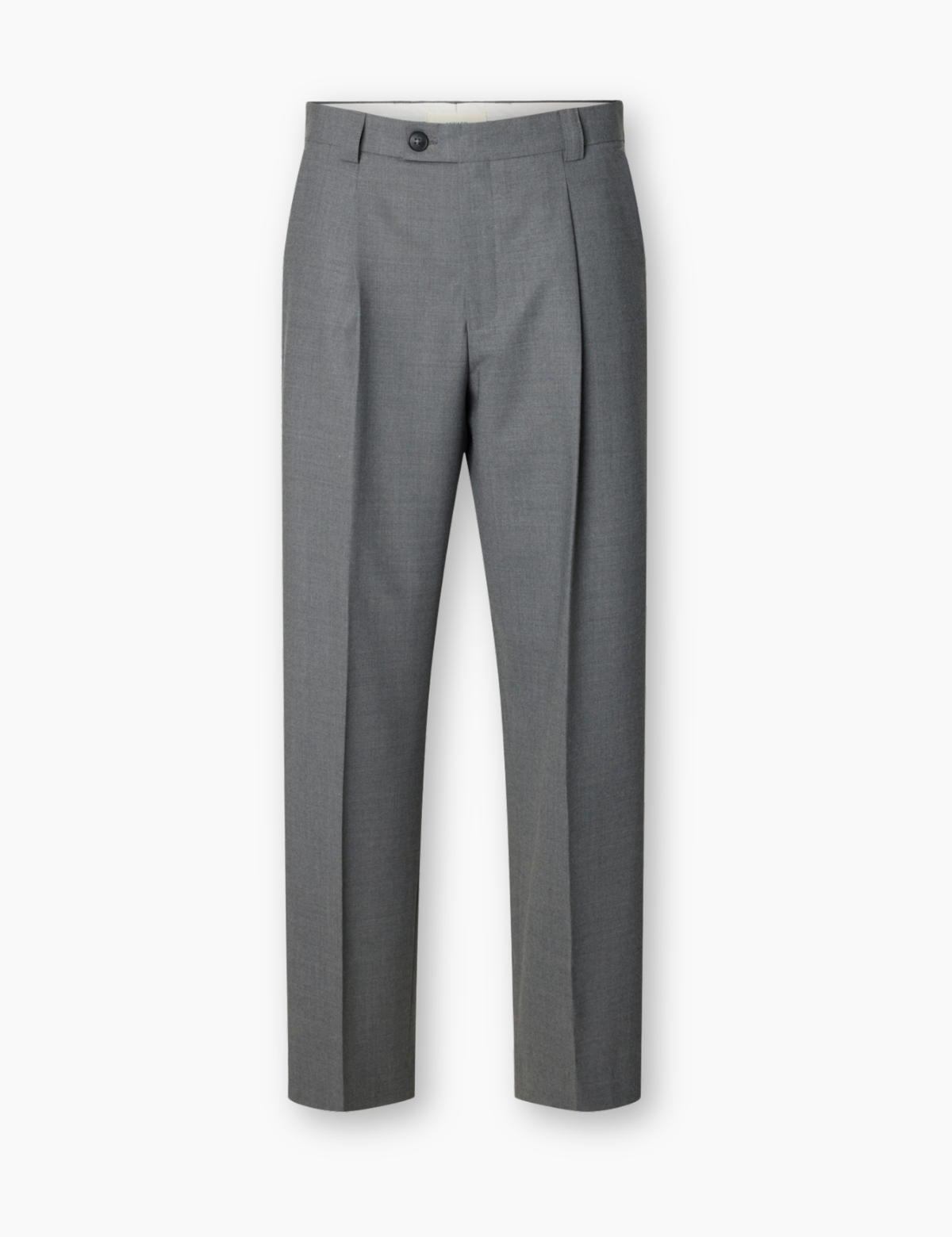 Norr 263 Wool Blend Trousers - Light Grey Melange