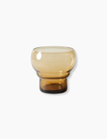 70s Glassware: Bulb Glass - Amber