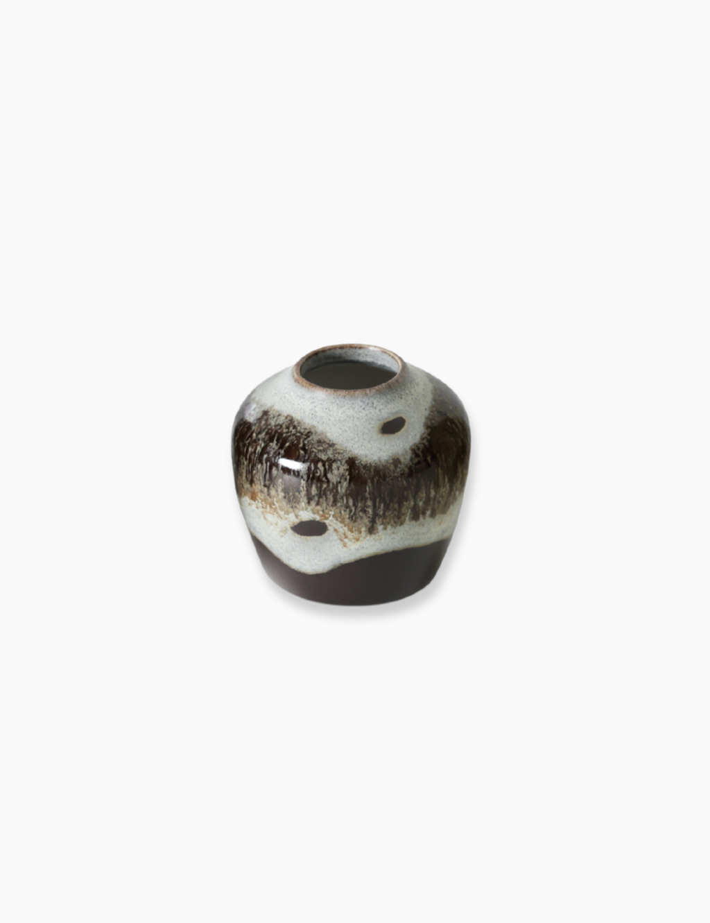 70s Ceramics: Small Vase - Grey