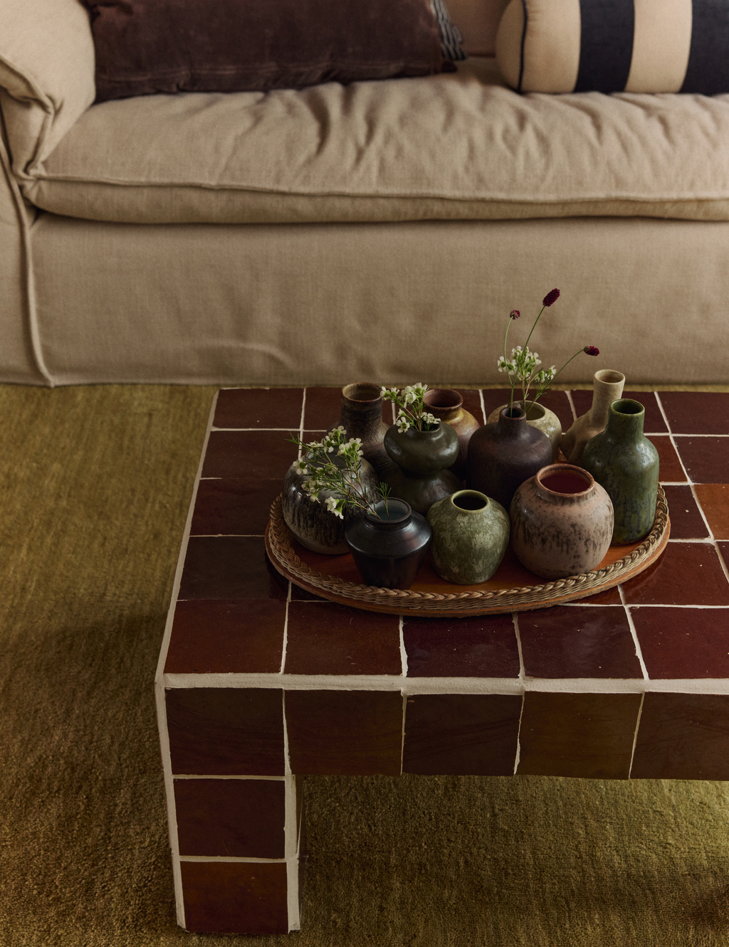 70s Ceramics: Small Vase - Brown