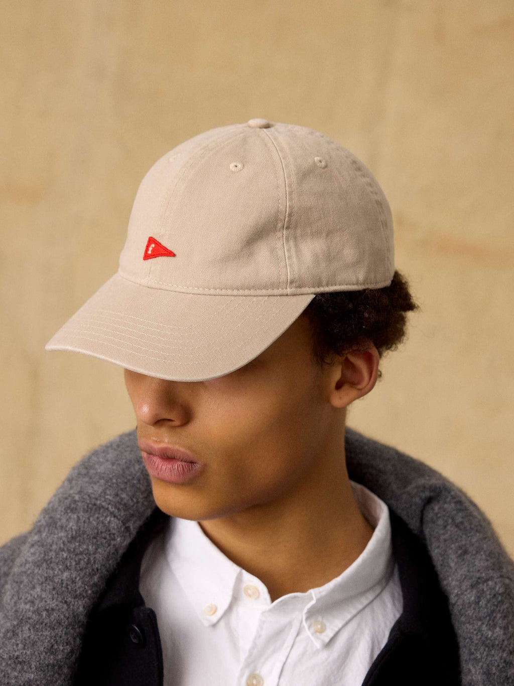 Flag Washed Cap - Khaki