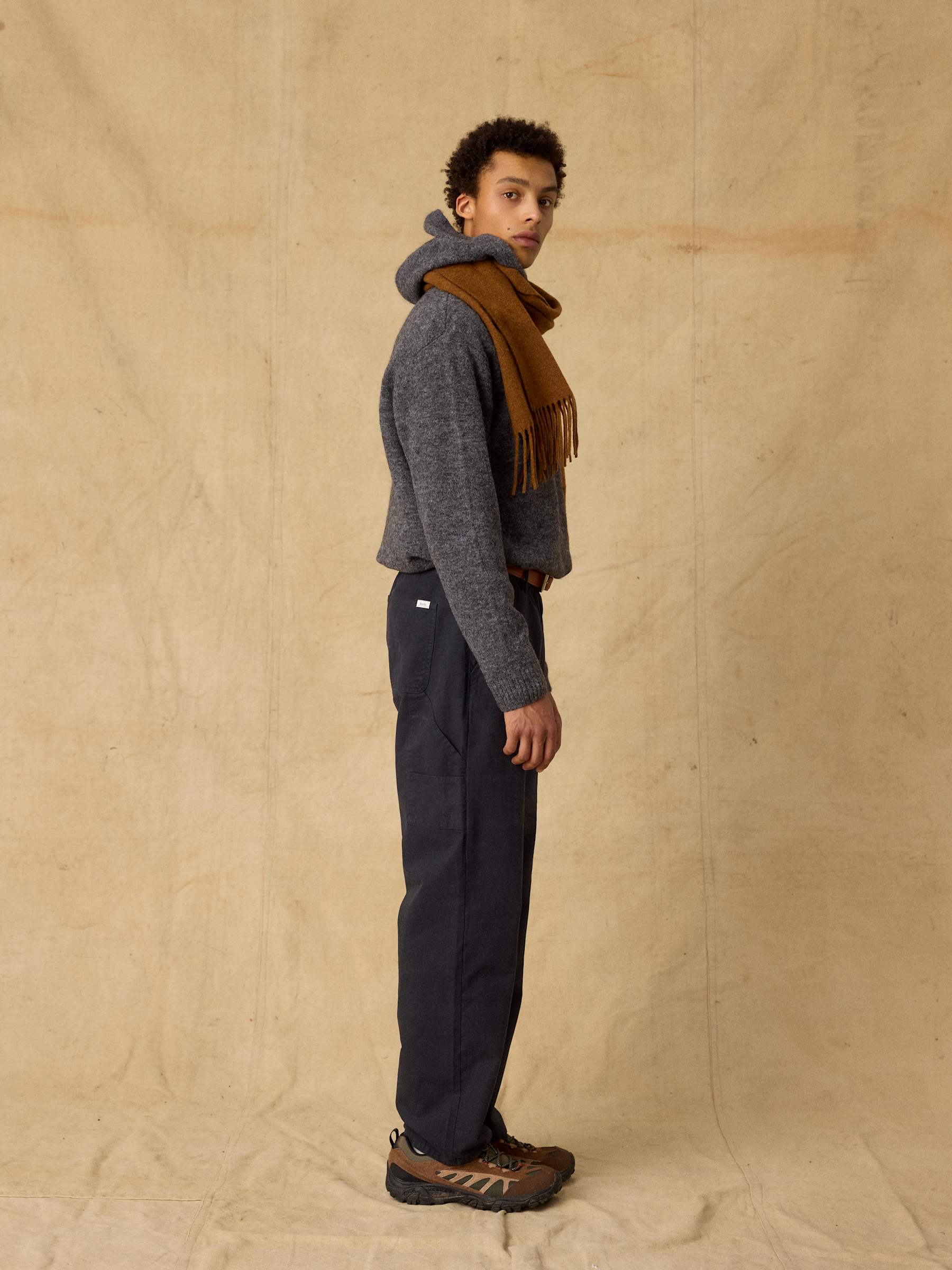 Wool Scarf - Burnt Khaki