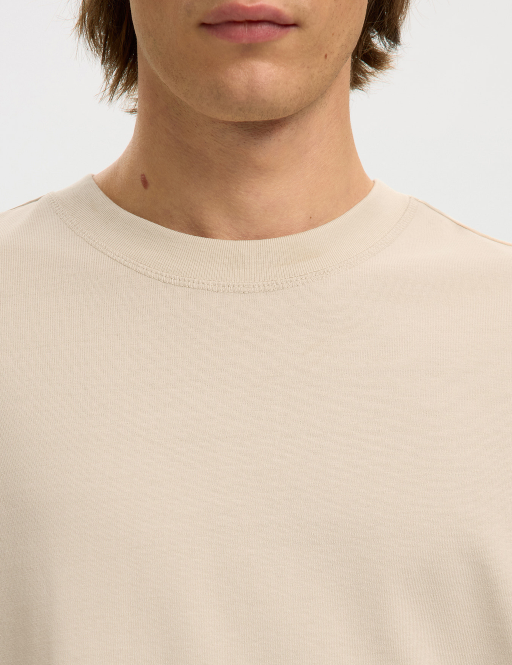 Relaxed Aspen 2-Ply T-Shirt - Oatmeal