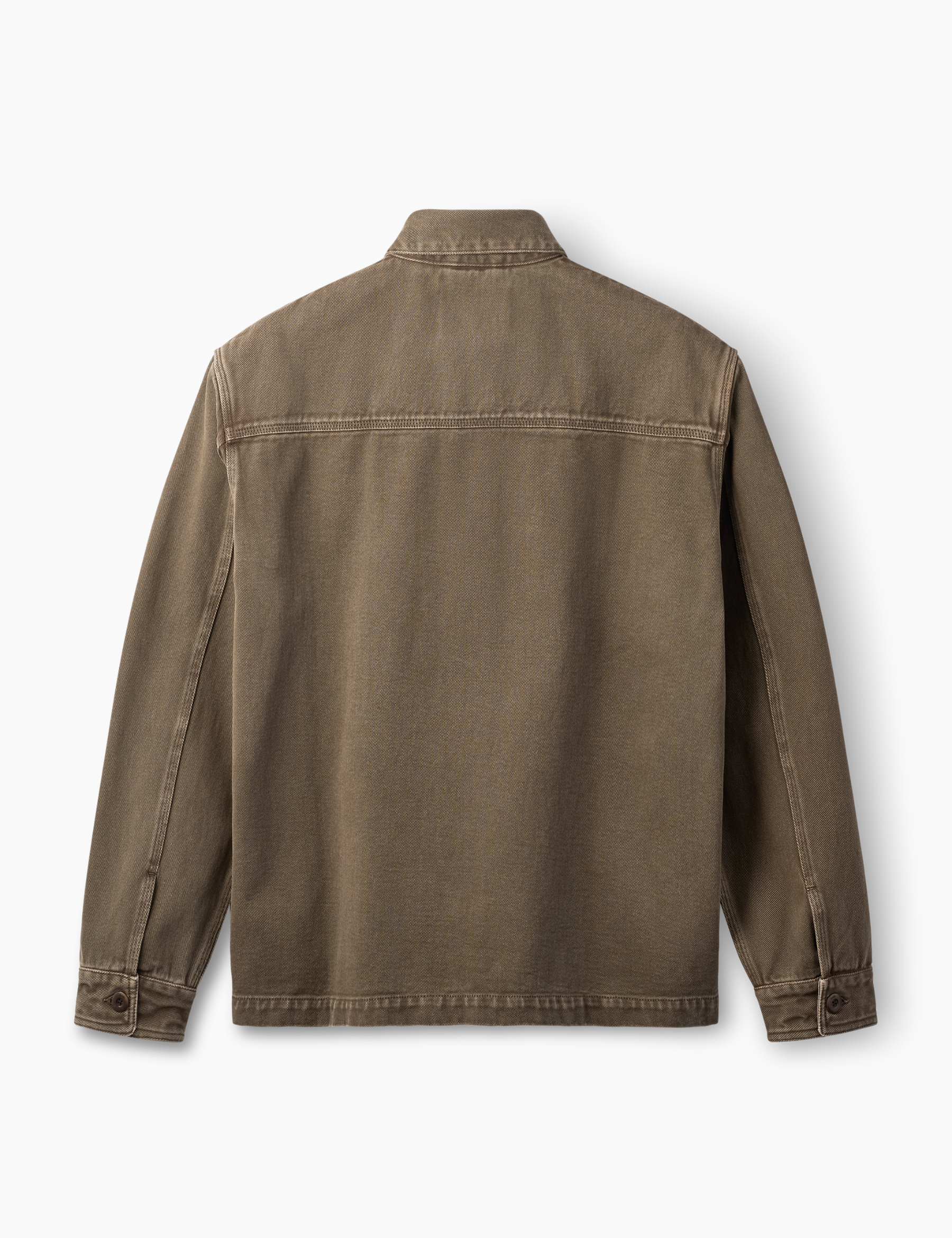 Berry Denim Overshirt - Brown