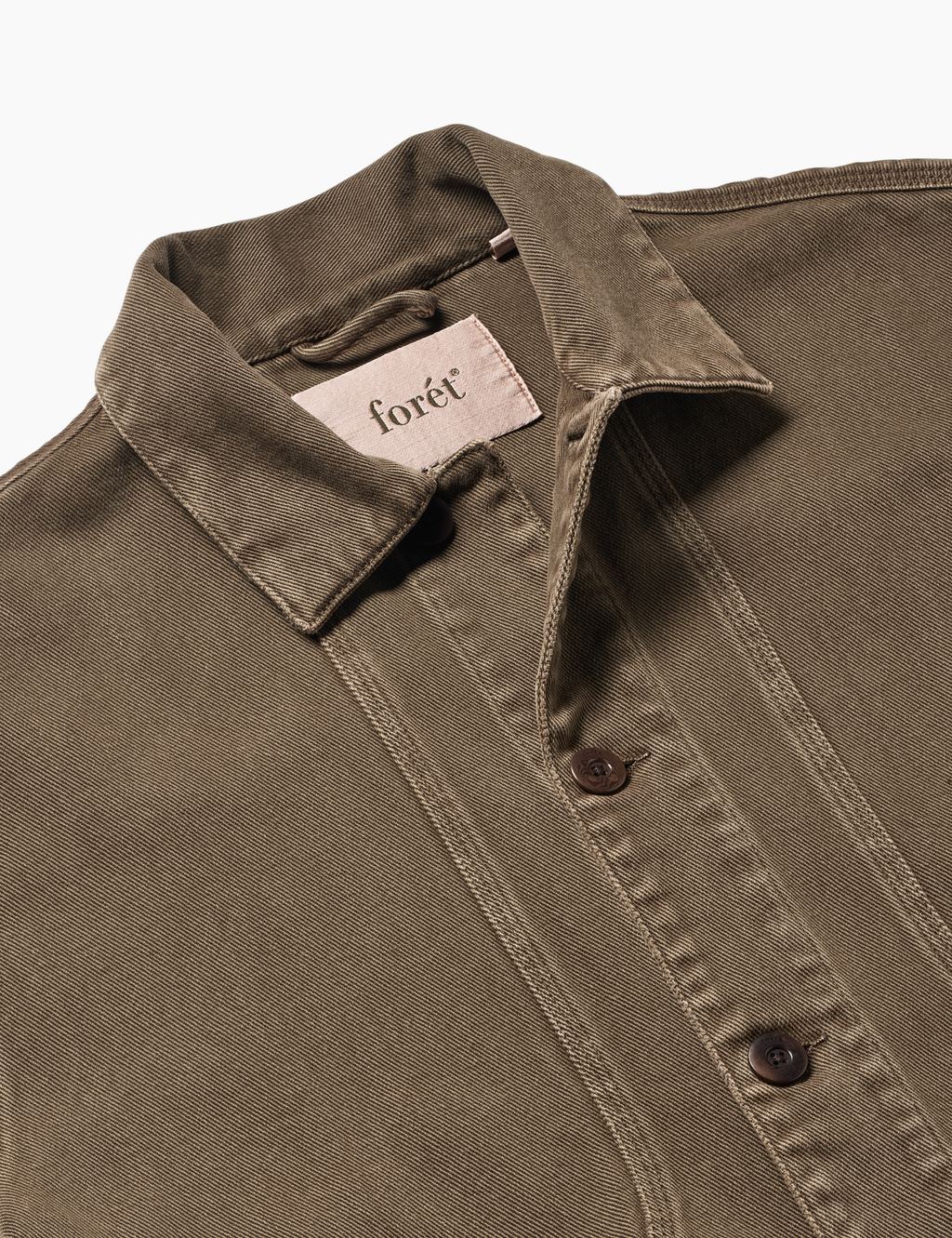 Berry Denim Overshirt - Brown