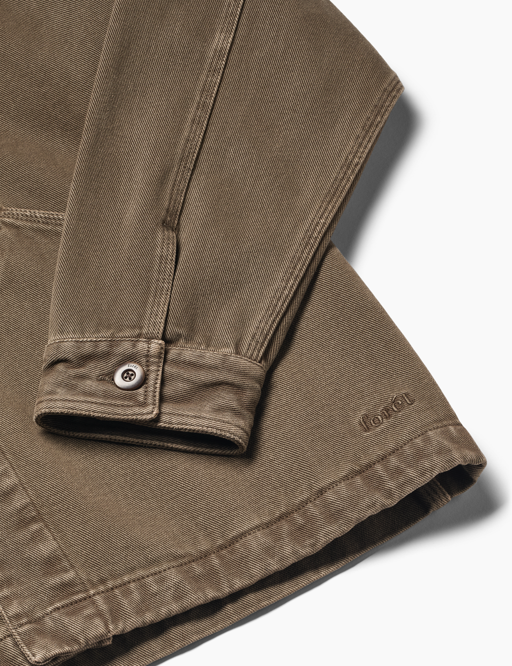 Berry Denim Overshirt - Brown