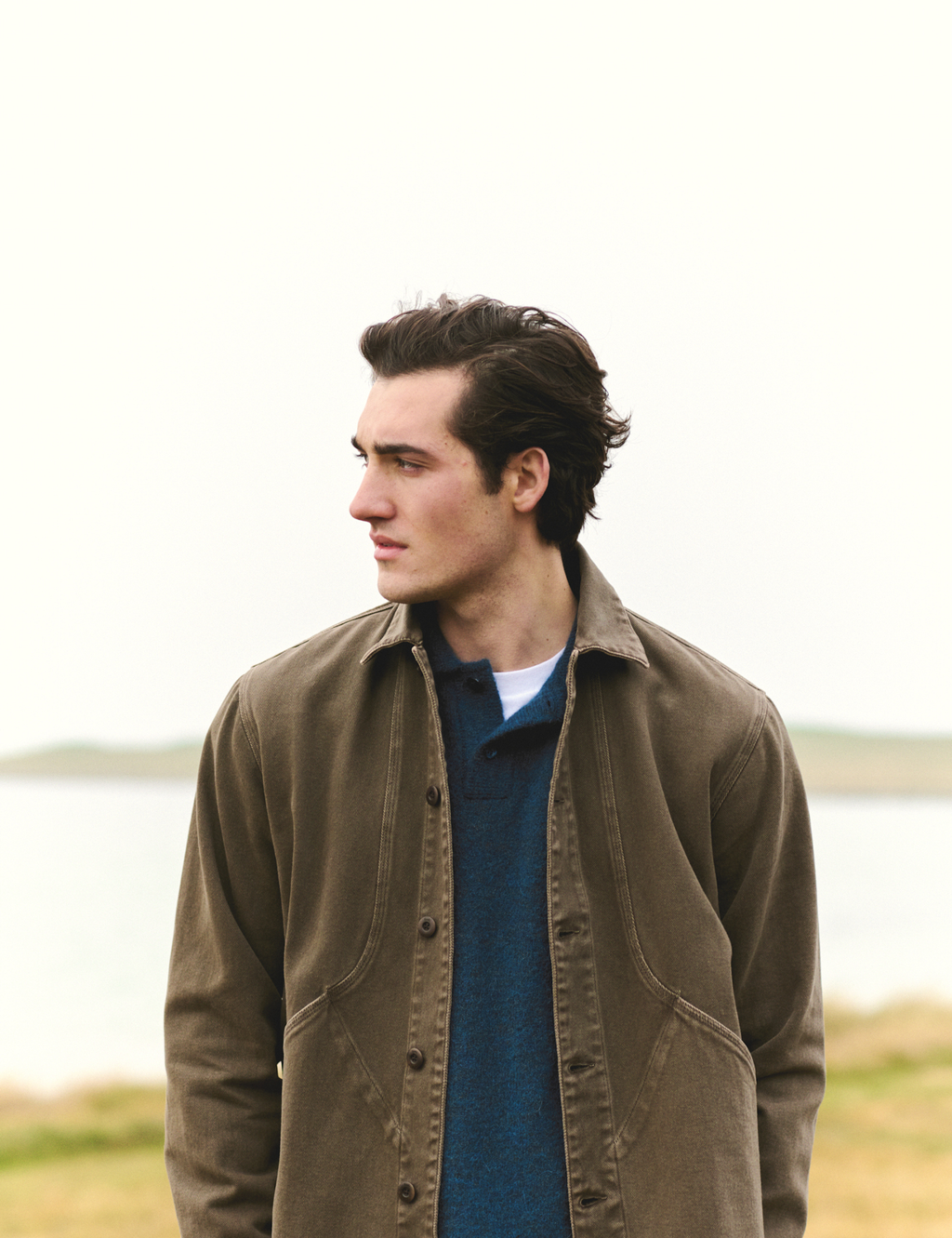 Berry Denim Overshirt - Brown
