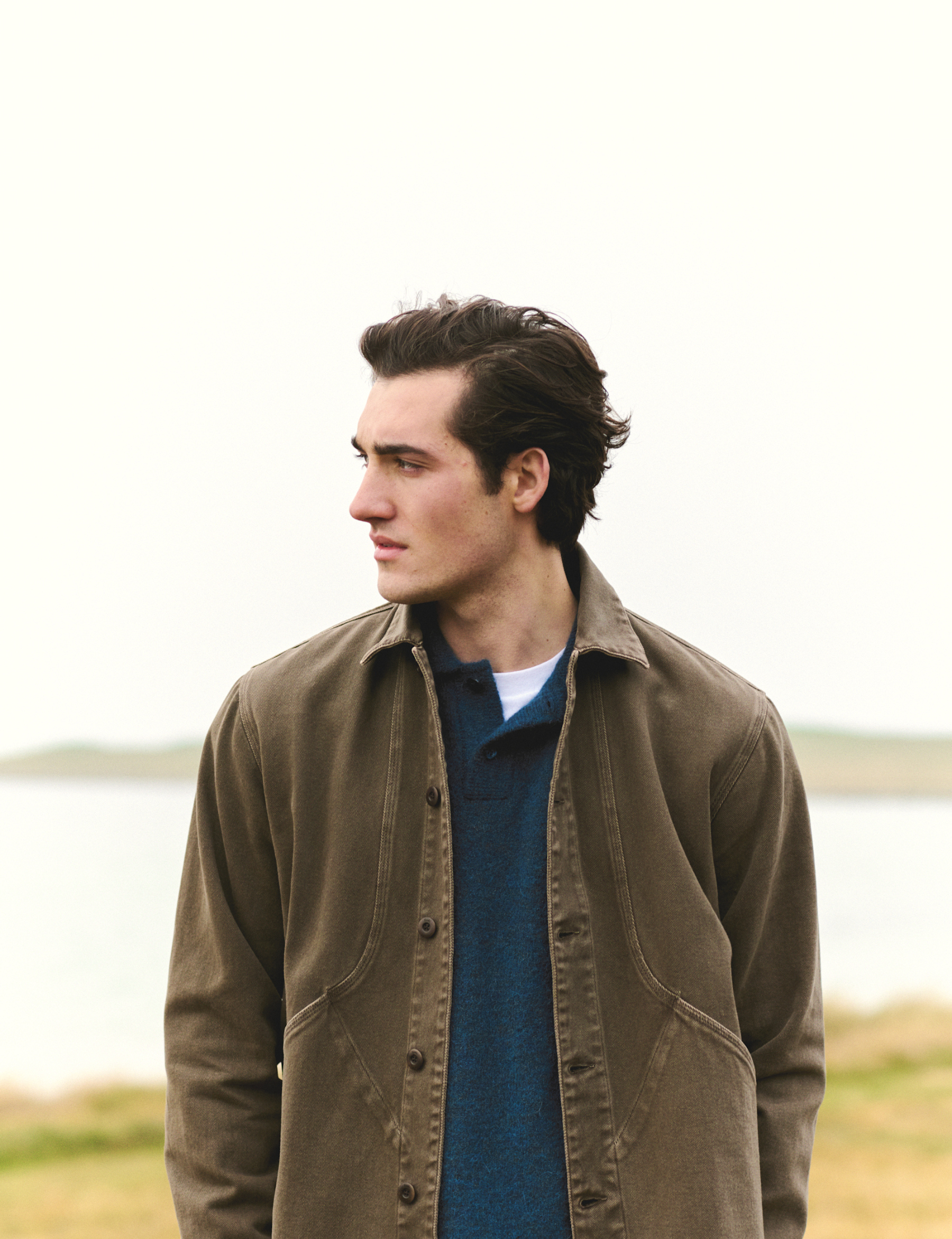 Berry Denim Overshirt - Brown