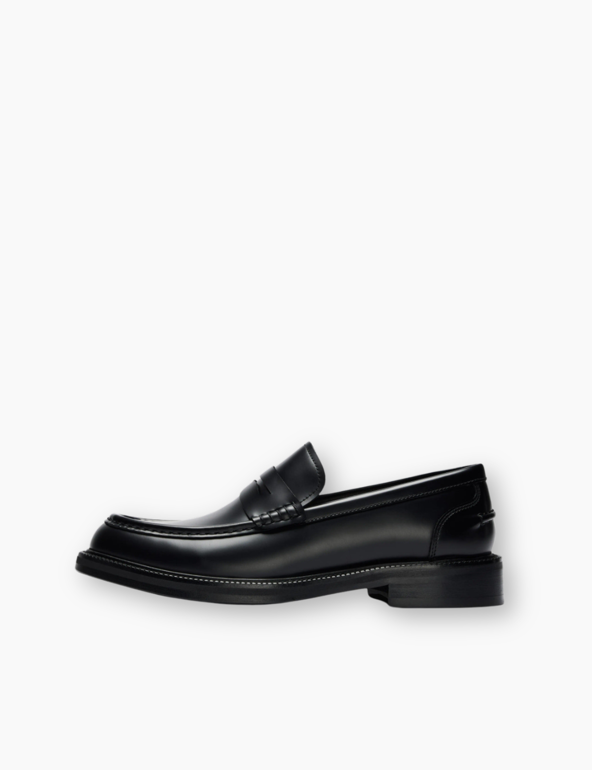 Bobby Leather Penny Loafer - Black