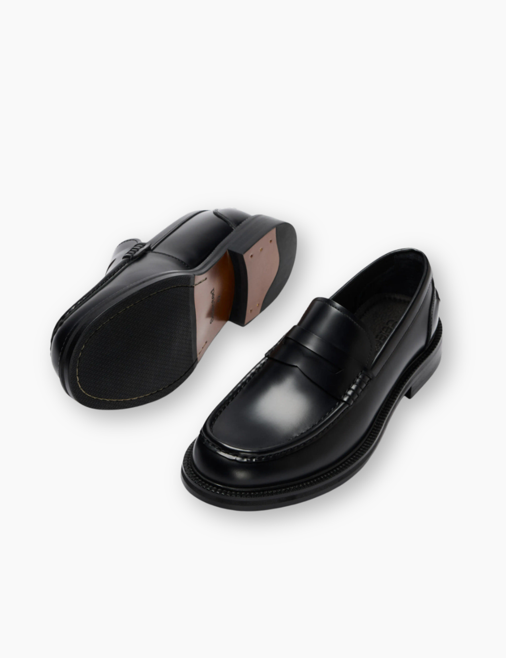 Bobby Leather Penny Loafer - Black