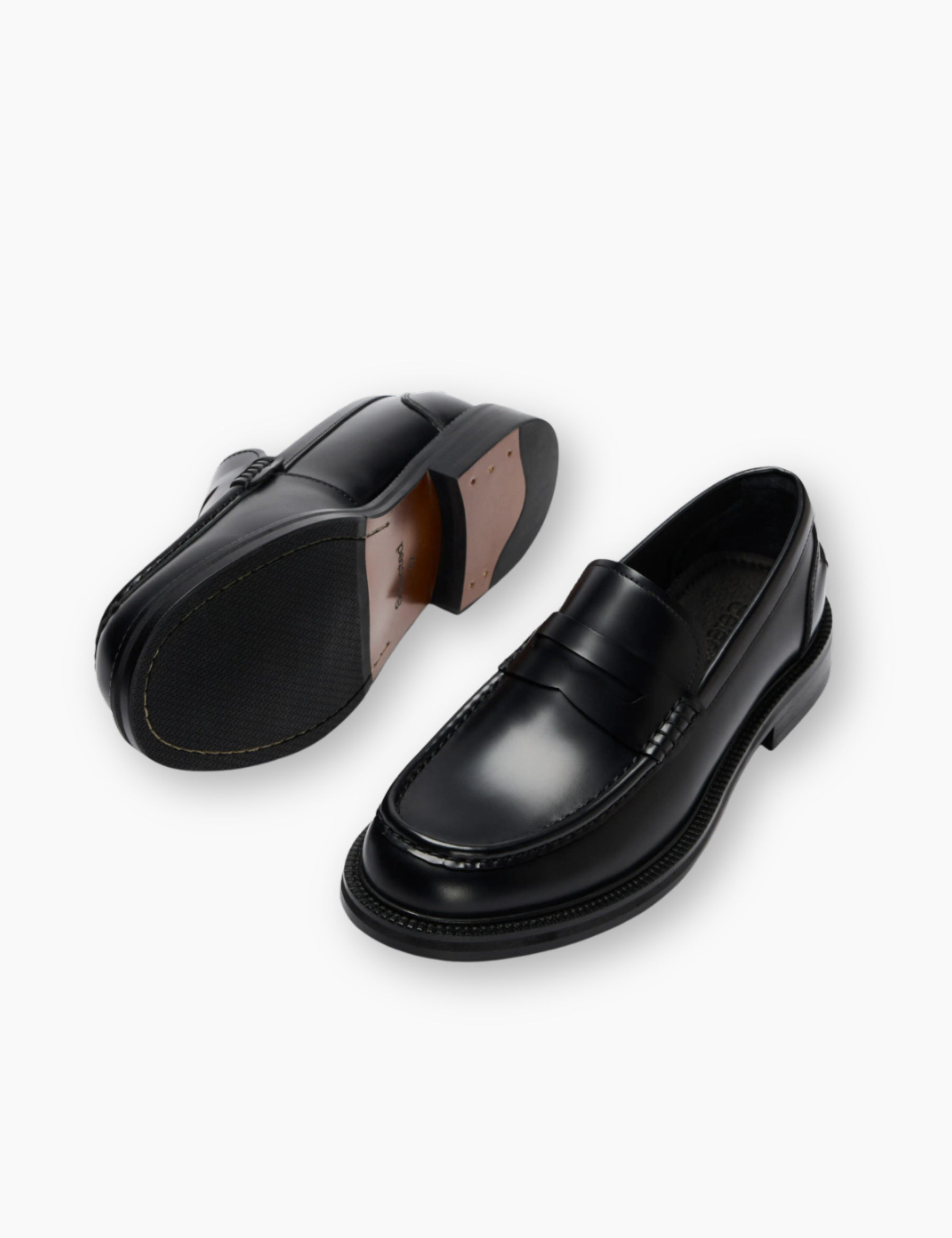 Bobby Leather Penny Loafer - Black