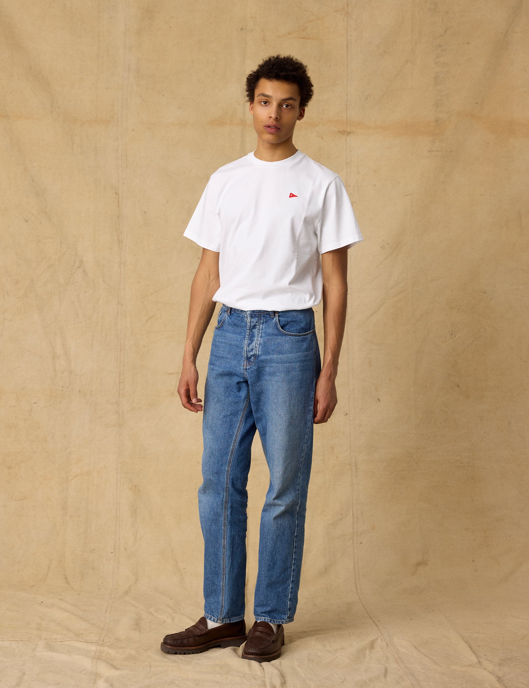 Heath Regular Fit Jeans - Washed Mid Blue
