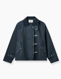 Cinder Clasp Canvas Jacket - Navy