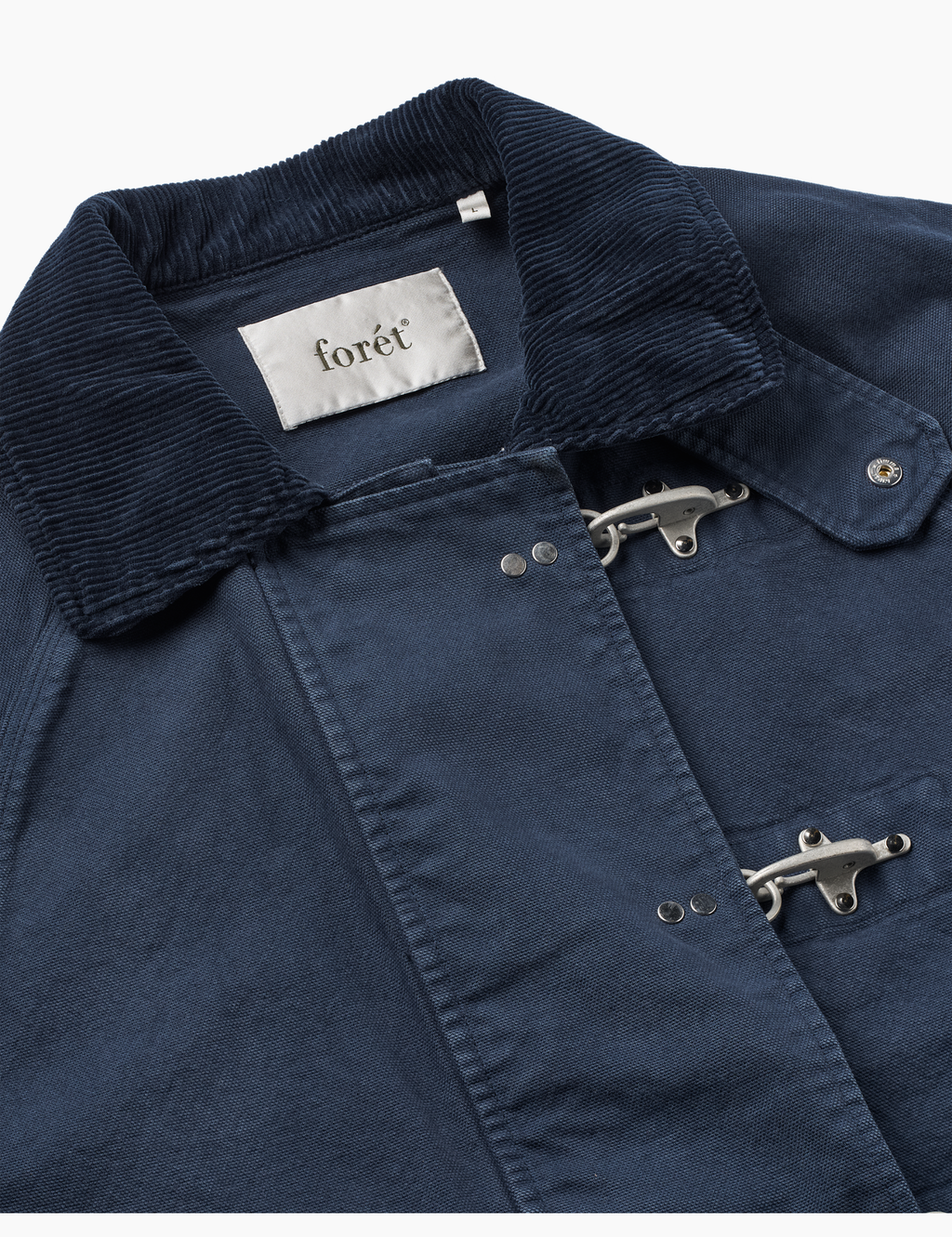 Cinder Clasp Canvas Jacket - Navy