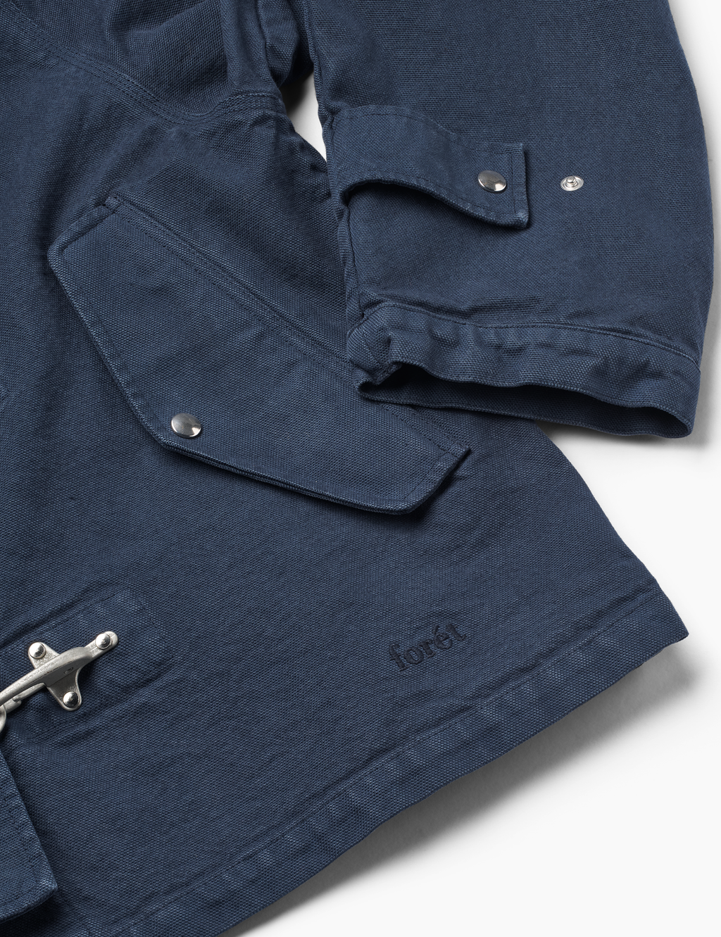 Cinder Clasp Canvas Jacket - Navy