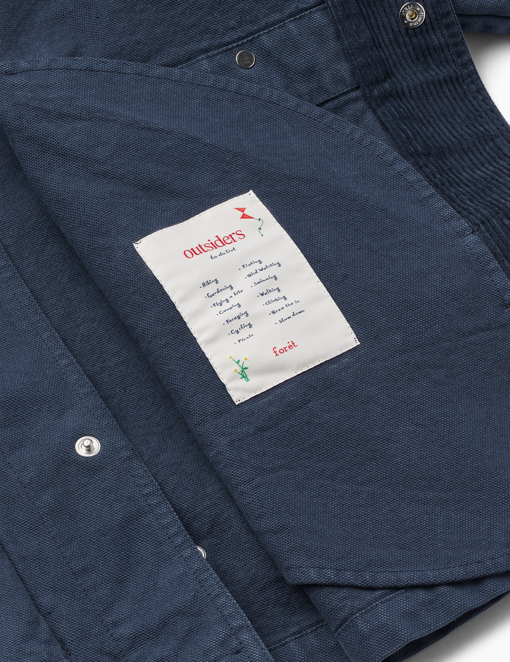 Cinder Clasp Canvas Jacket - Navy