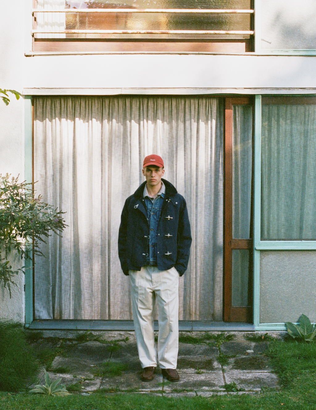 Cinder Clasp Canvas Jacket - Navy