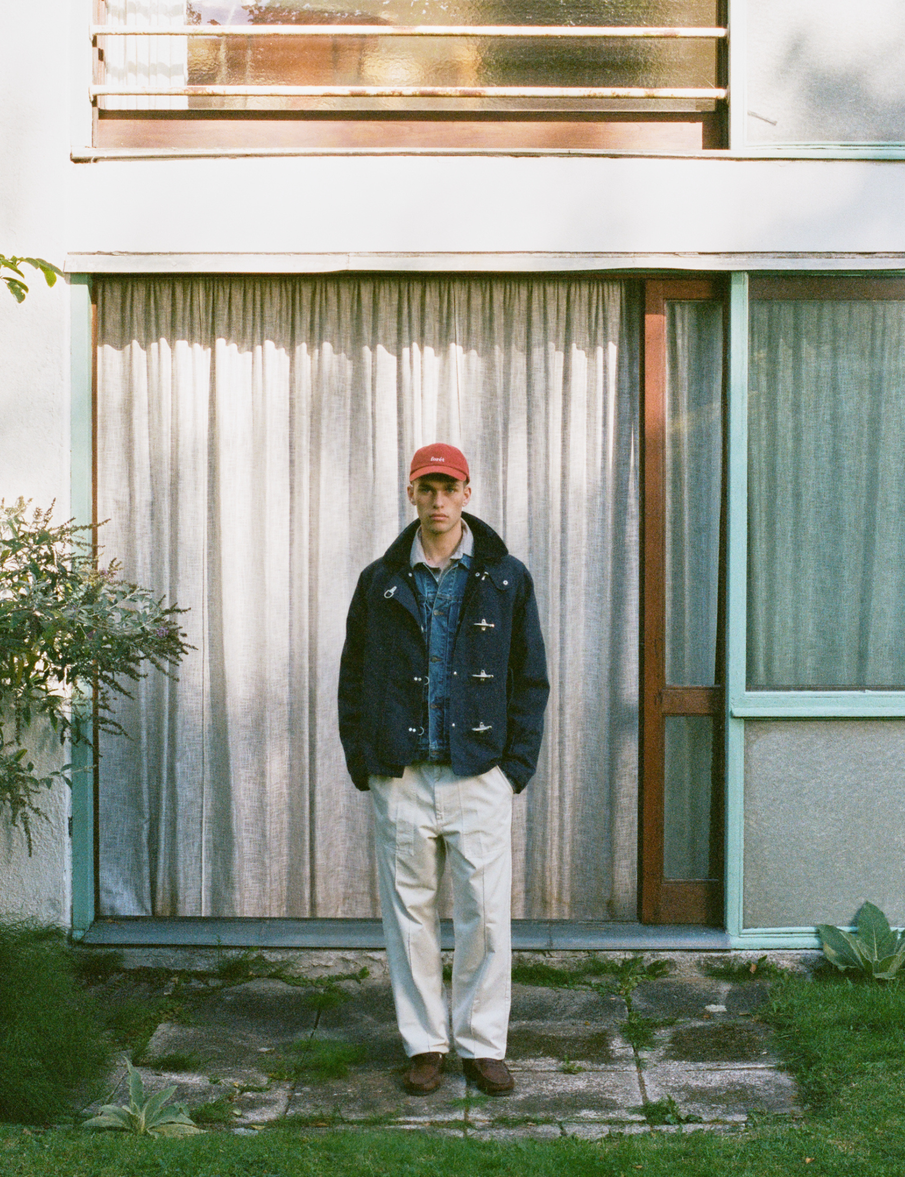 Cinder Clasp Canvas Jacket - Navy