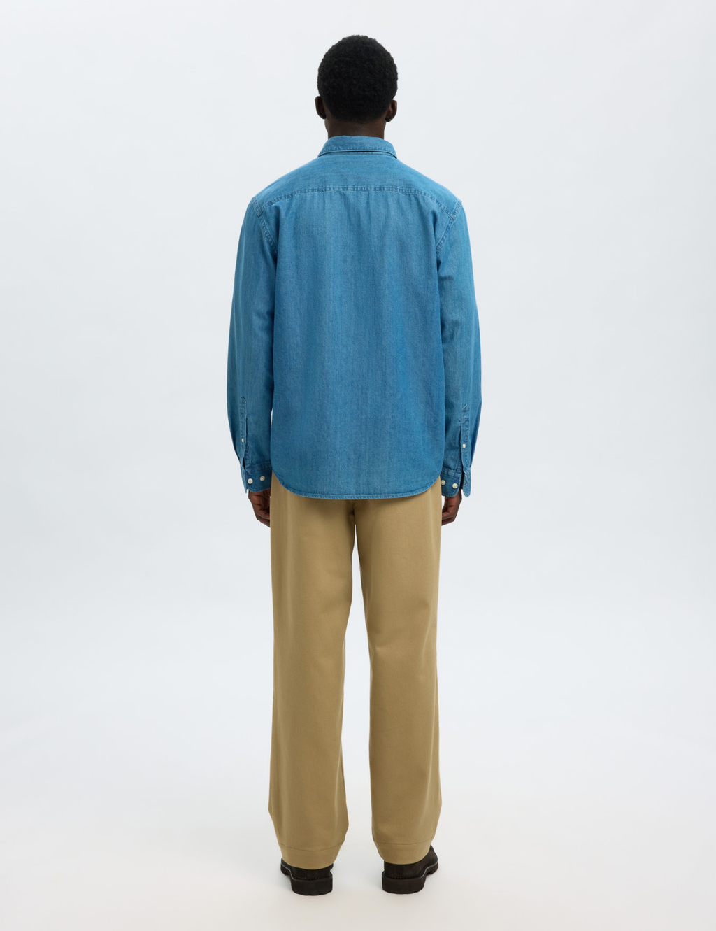 Claus-Carlo Regular Denim Shirt - Medium Blue