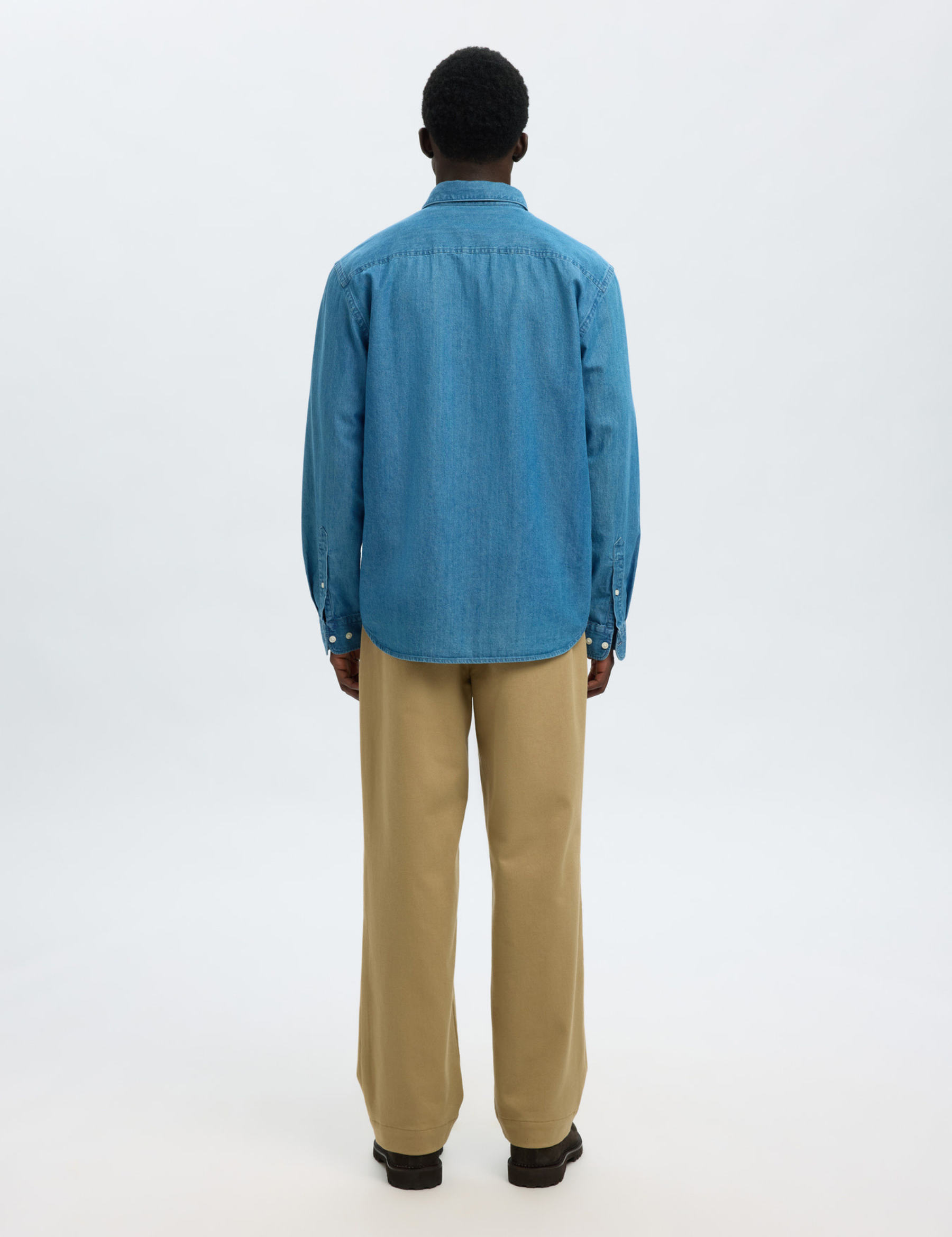 Claus-Carlo Regular Denim Shirt - Medium Blue