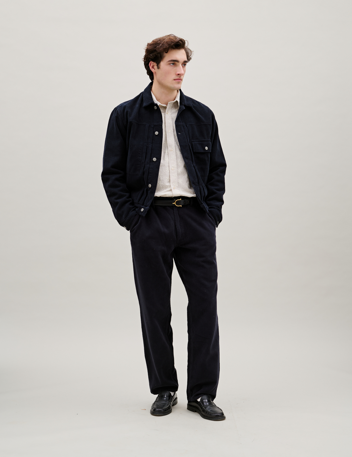 Clay Corduroy Pants - Navy
