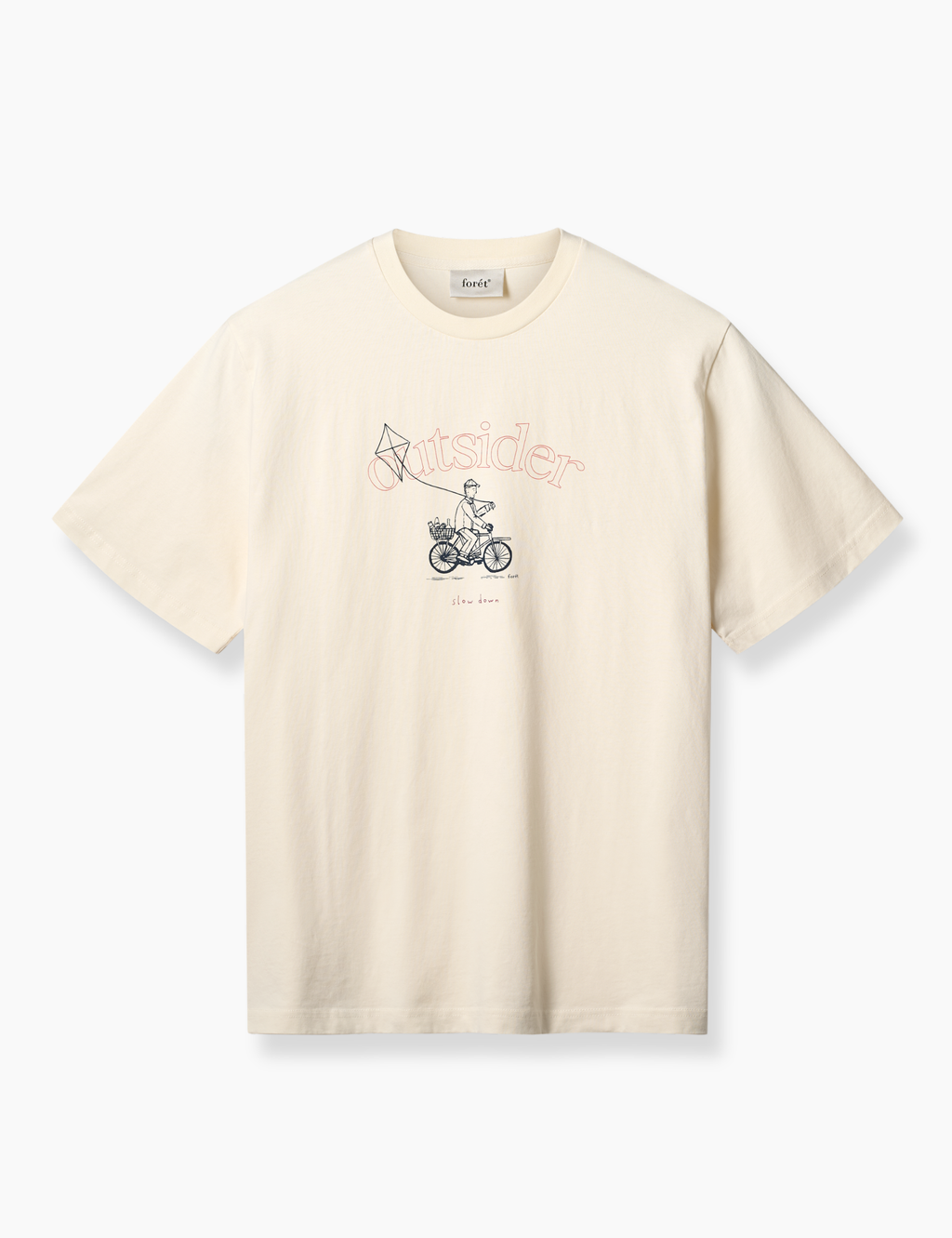 Cyclist T-Shirt - Cloud