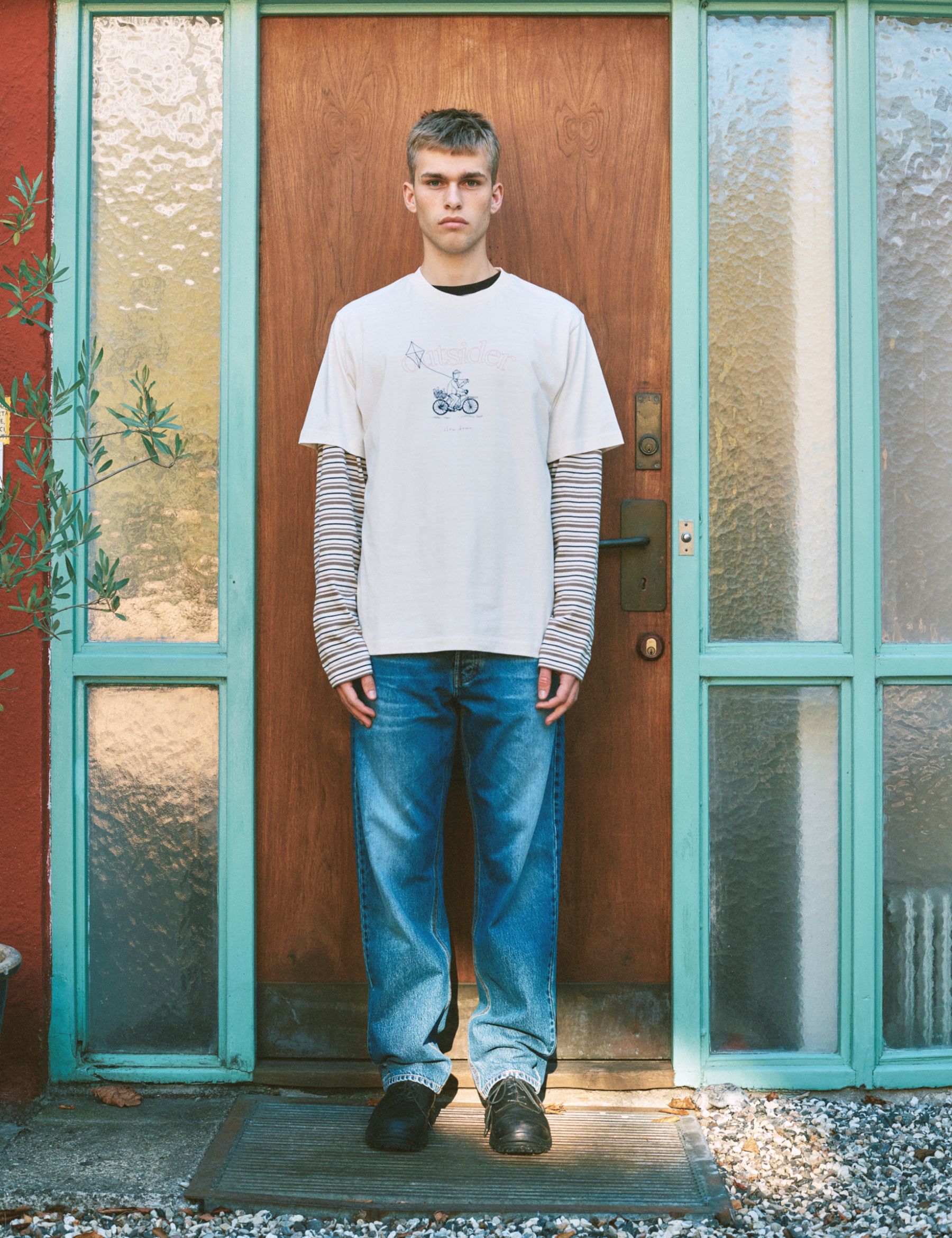 Cyclist T-Shirt - Cloud