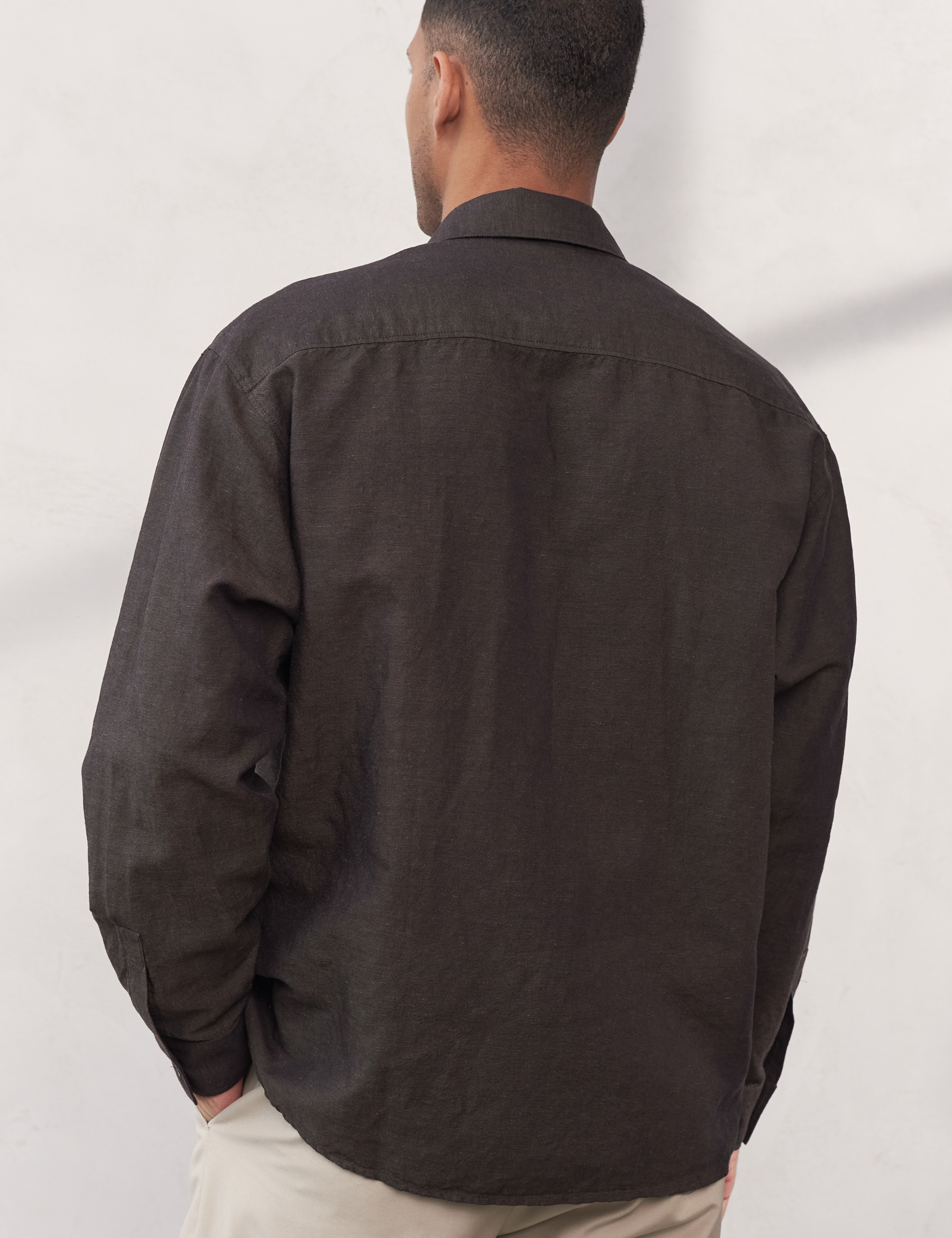 Dario Linen Shirt - Coffee