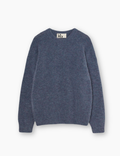 Delgado Drop Shoulder Ribb Crew Neck Jumper - Blue
