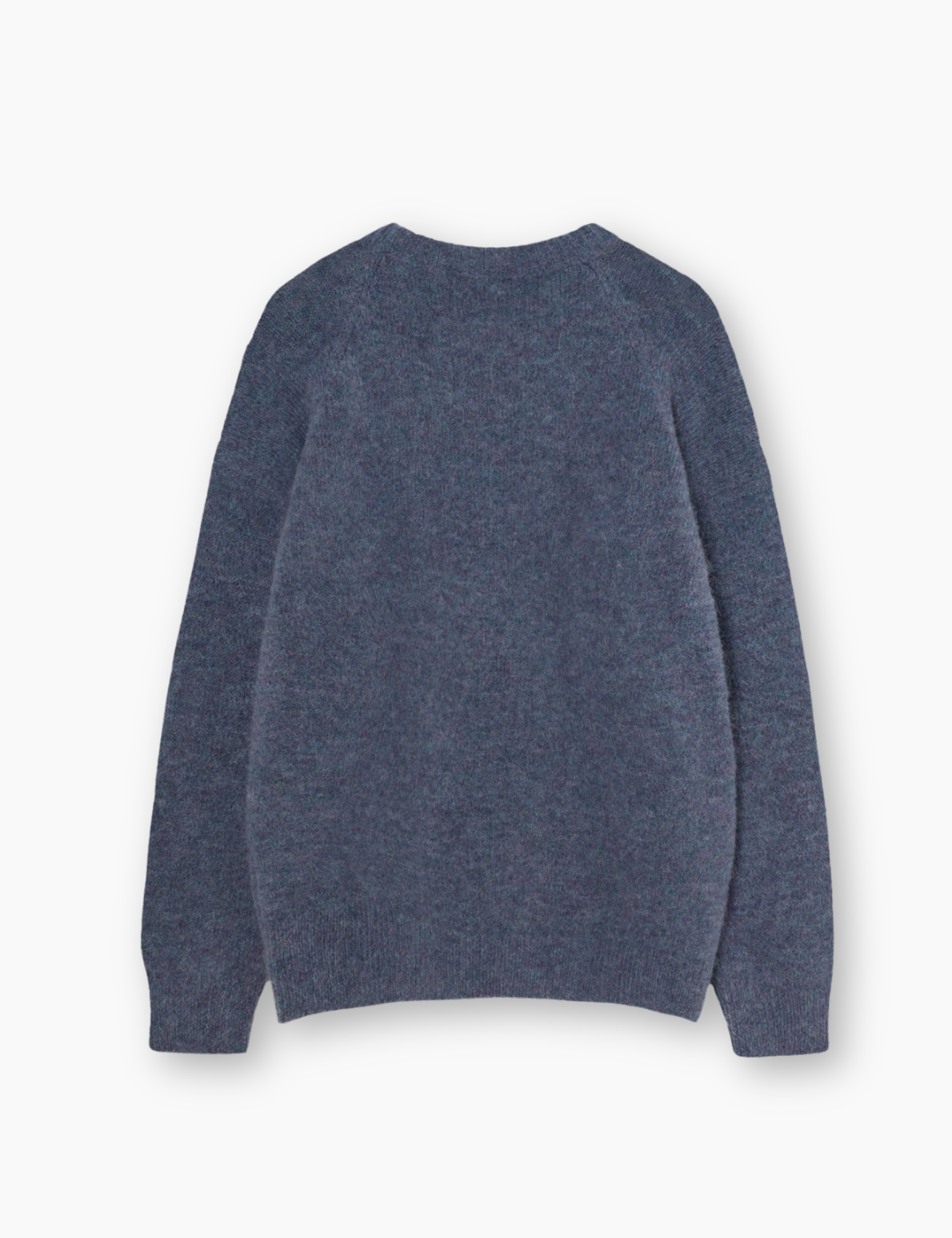 Delgado Drop Shoulder Ribb Crew Neck Jumper - Blue
