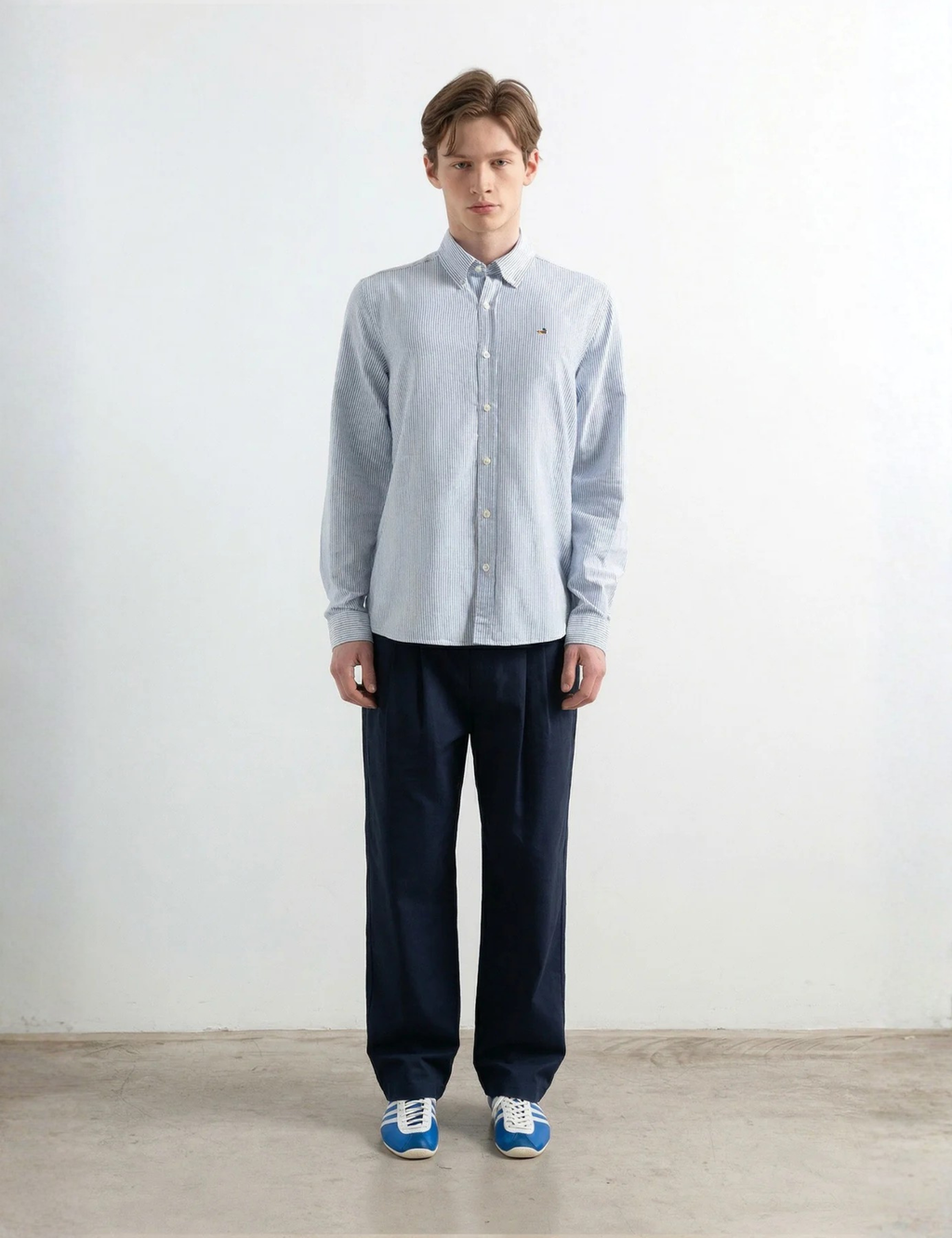 Duck Stripe Shirt - Light Blue