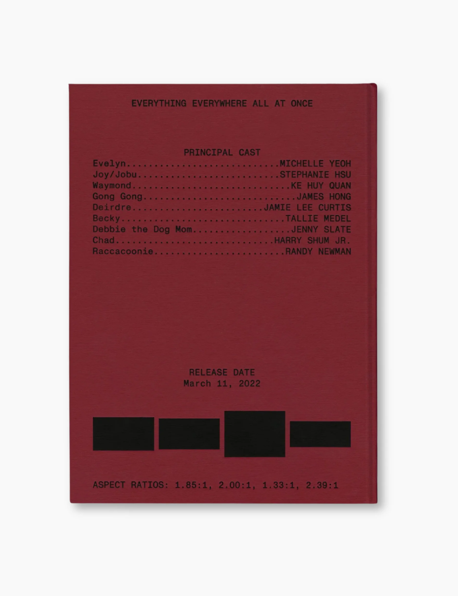 Everything Everywhere All at Once Screenplay Book