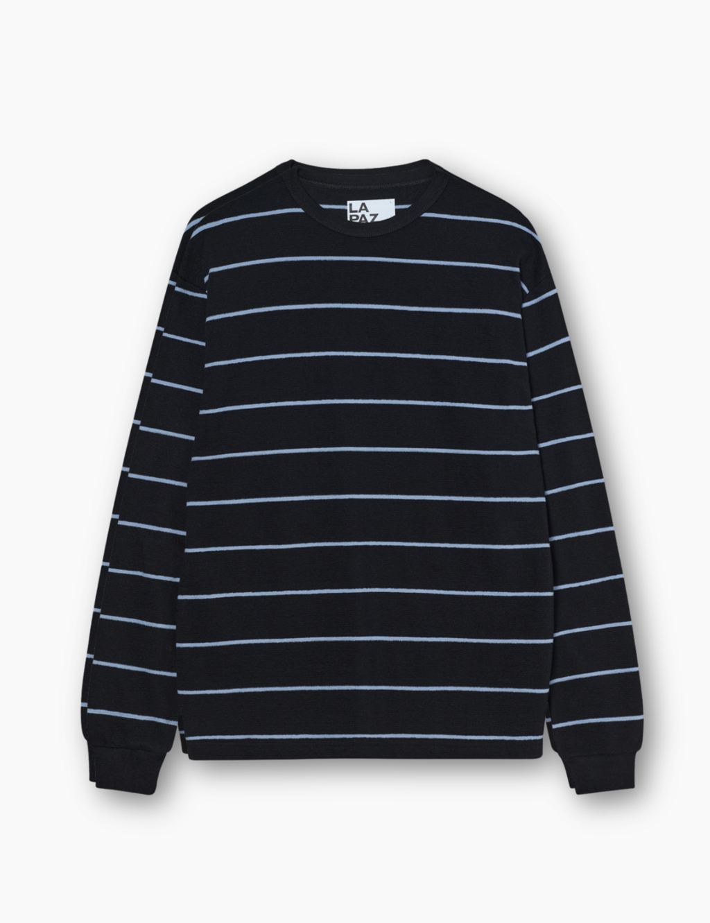 Feijó Longsleeve T-Shirt - Black / Blue Stripes