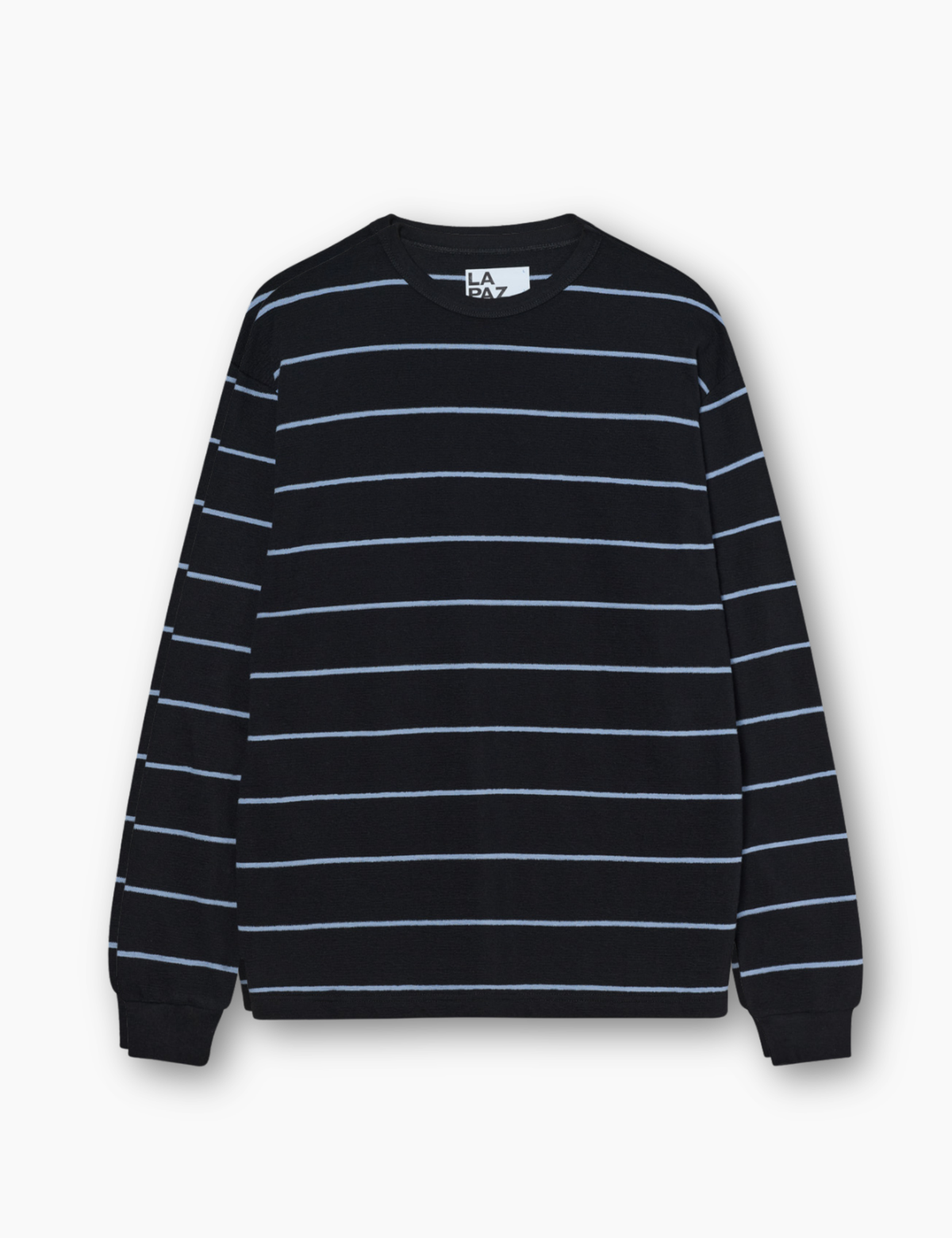 Feijó Longsleeve T-Shirt - Black / Blue Stripes