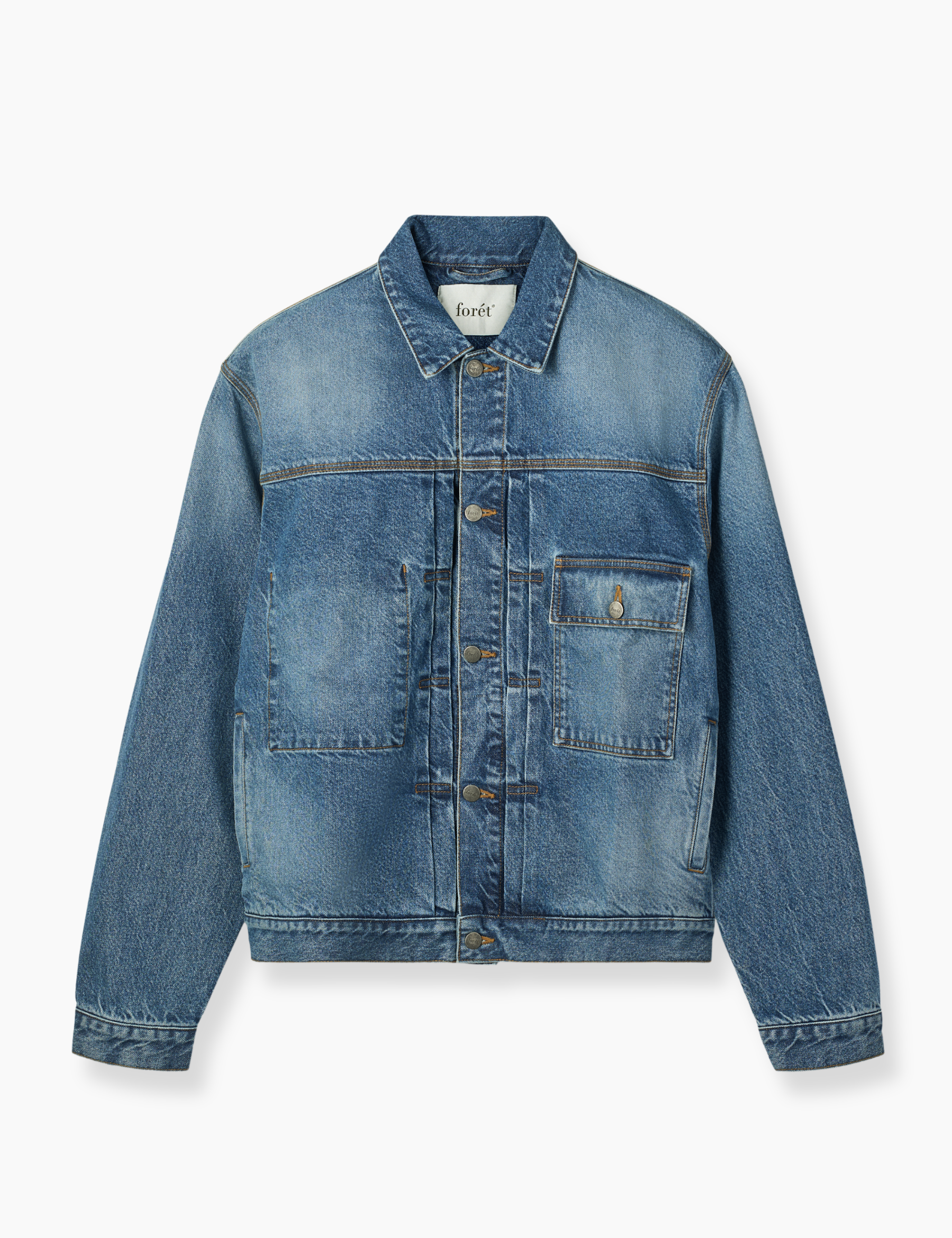 Hazy Denim Jacket - Mid Blue