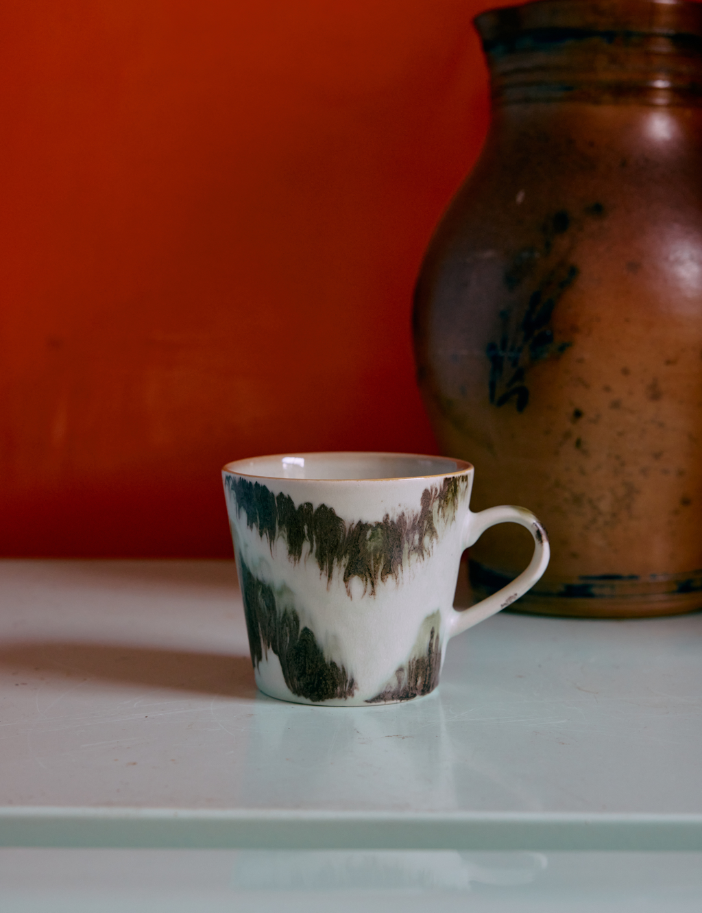 70s Ceramics: Cappuccino Mug - Tide