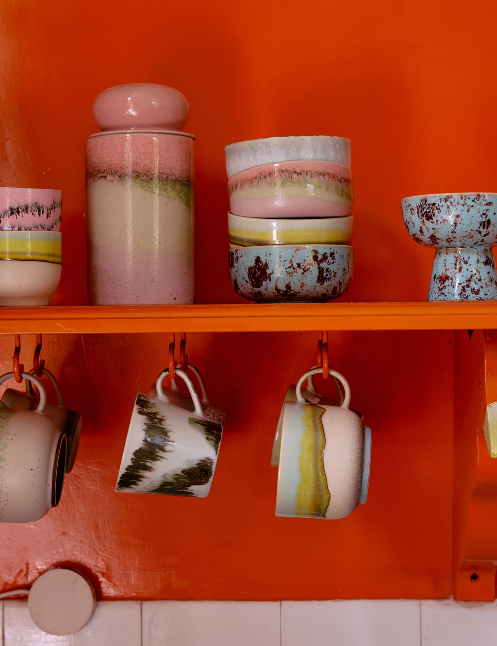 70s Ceramics: Cappuccino Mug - Tide
