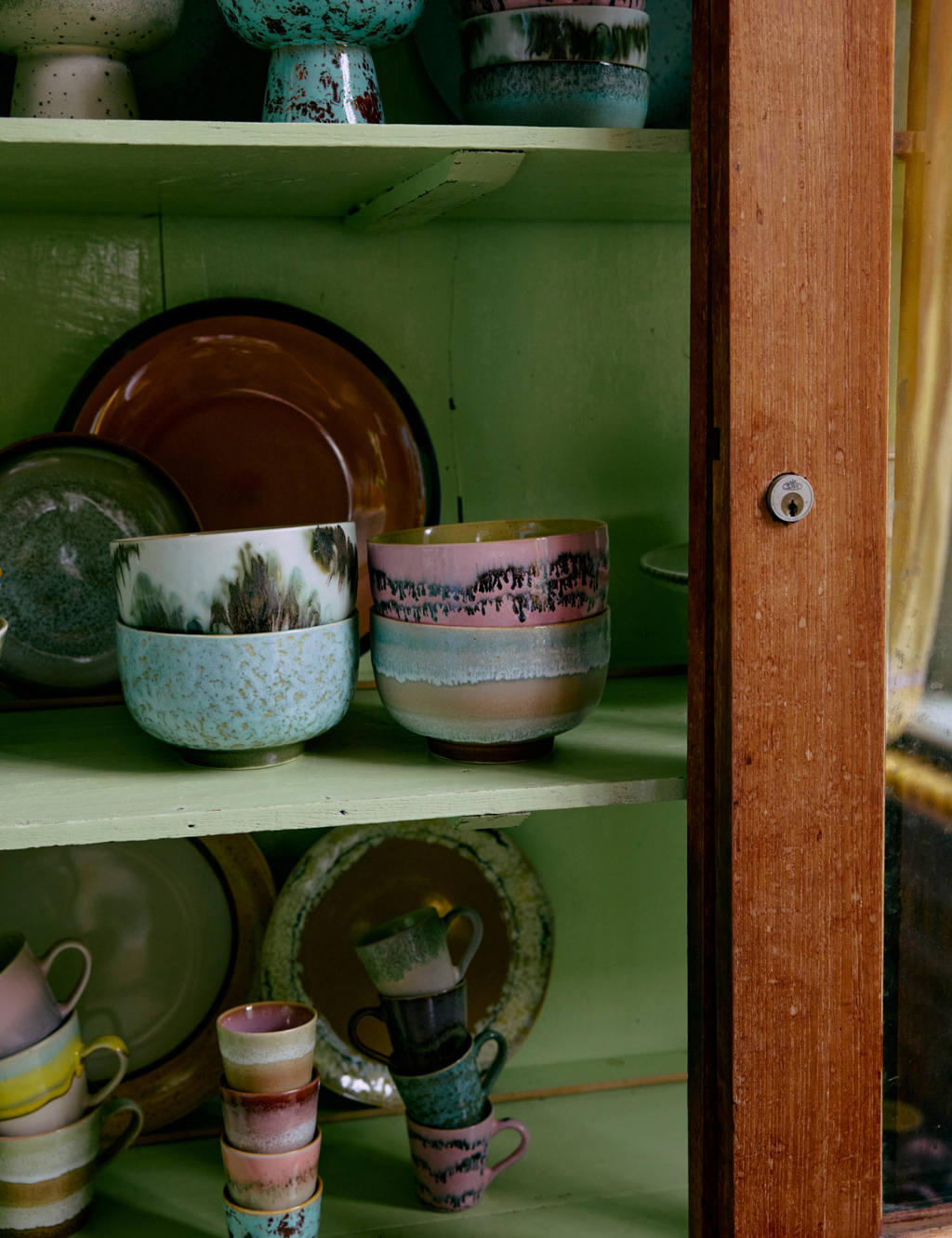 70s Ceramics: Noodle Bowl - Verdigris
