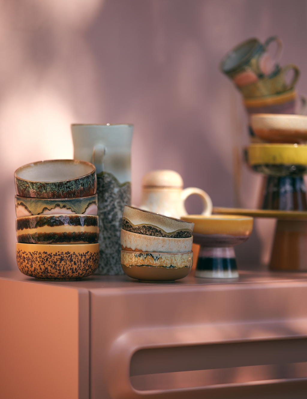 70s Ceramics: Tapas Bowl - Dunes