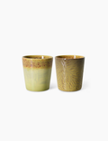 70s Ceramics: Van Gogh Coffee Mugs - Sunflowers, Set of 2