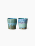 70s Ceramics: Van Gogh Coffee Mugs - Self Portrait, Set of 2