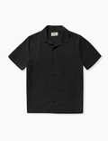 Kuno Eco Crincle Shirt - Black