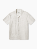 Kuno Eco Grid Shirt - Ecru