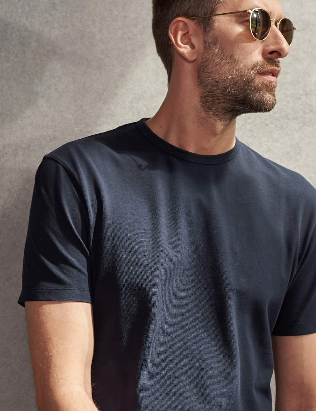 Liron Eco Pique T-Shirt - Navy