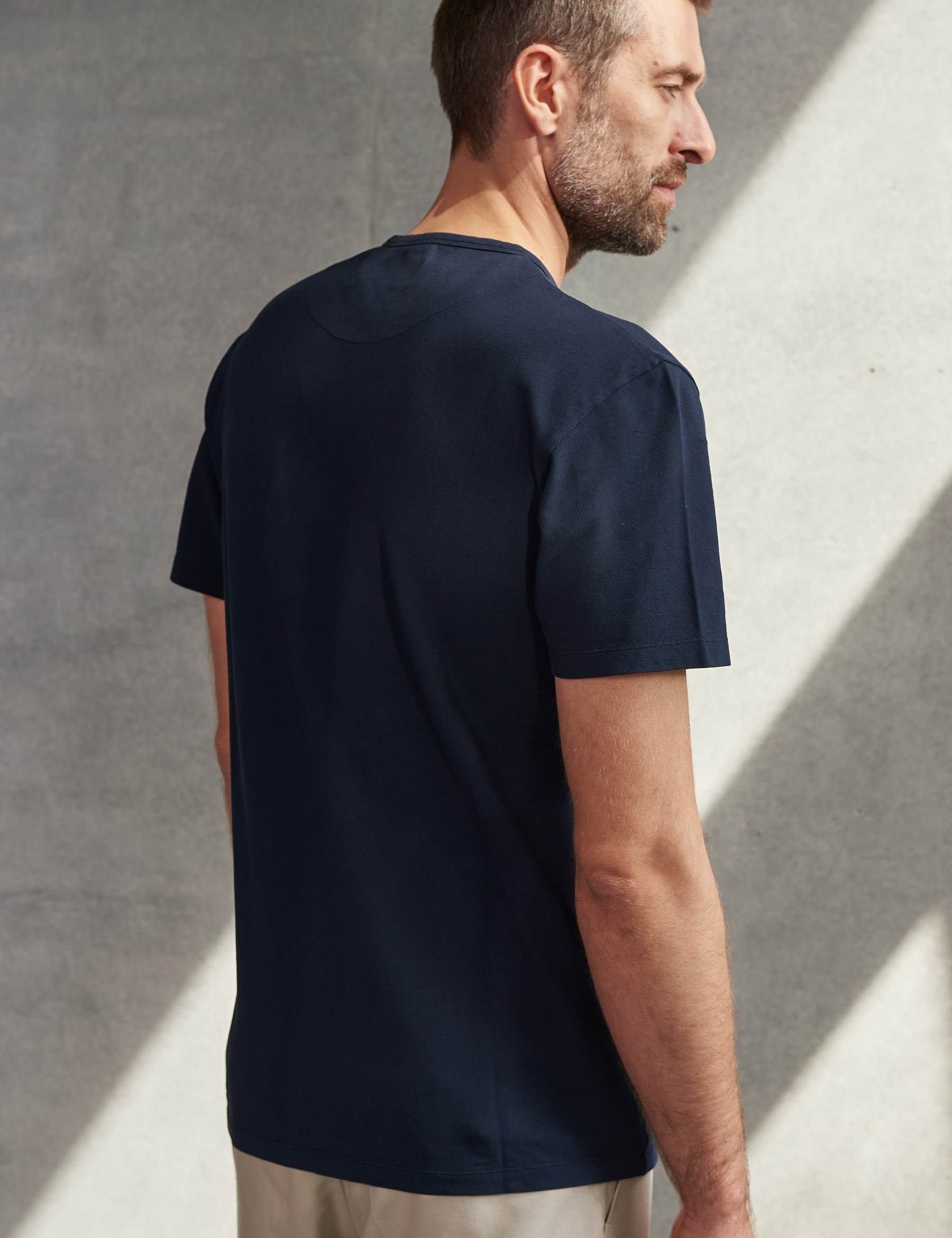 Liron Eco Pique T-Shirt - Navy