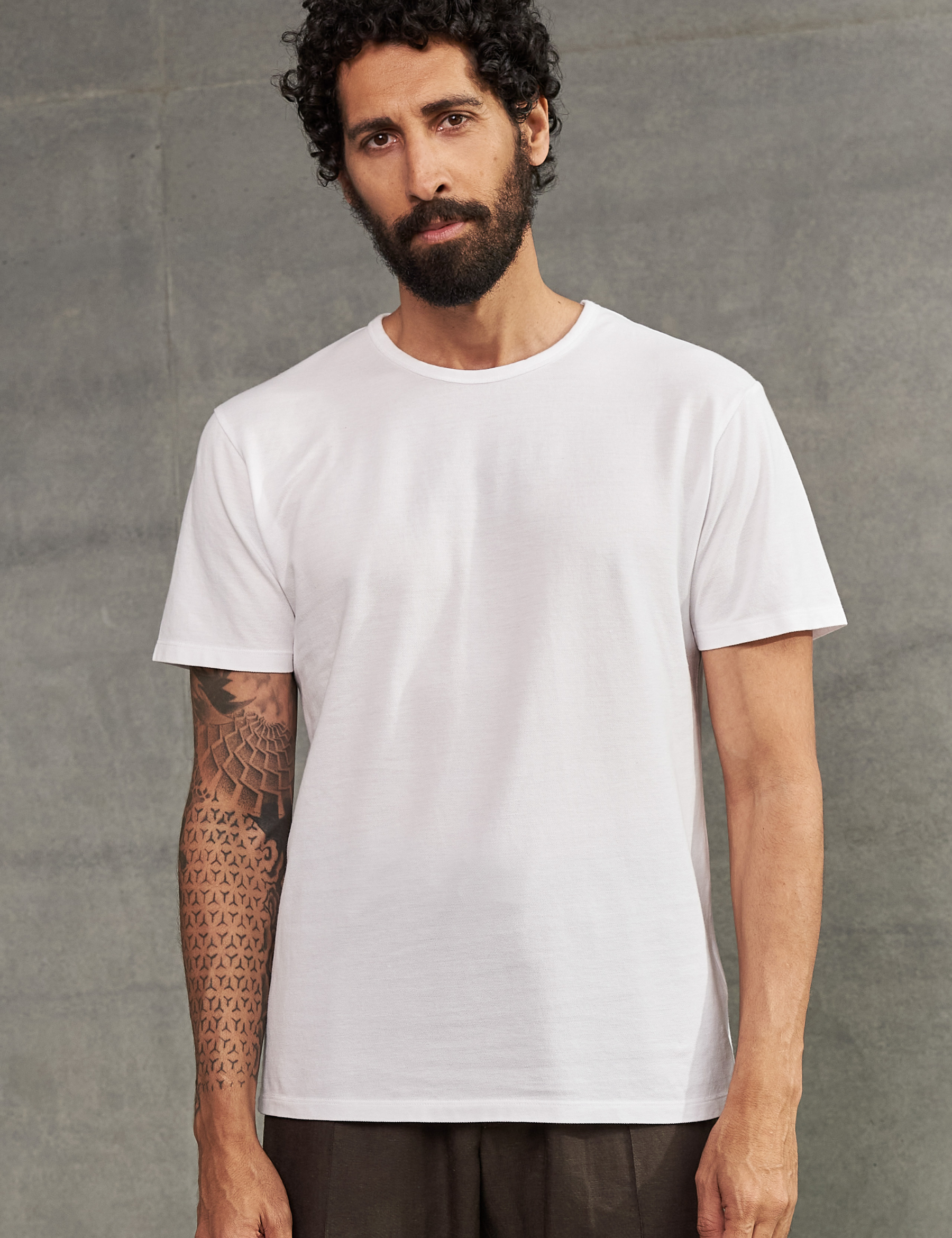 Liron Eco Pique T-Shirt - White