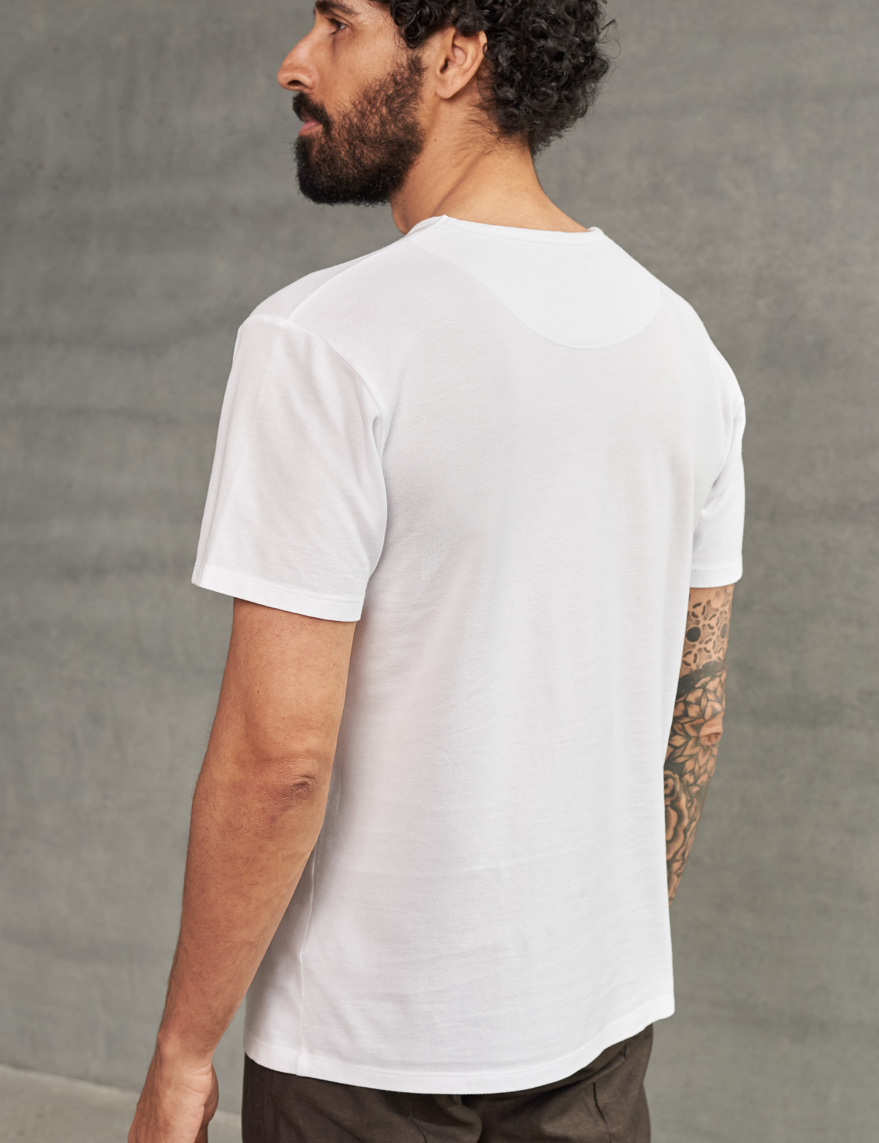 Liron Eco Pique T-Shirt - White