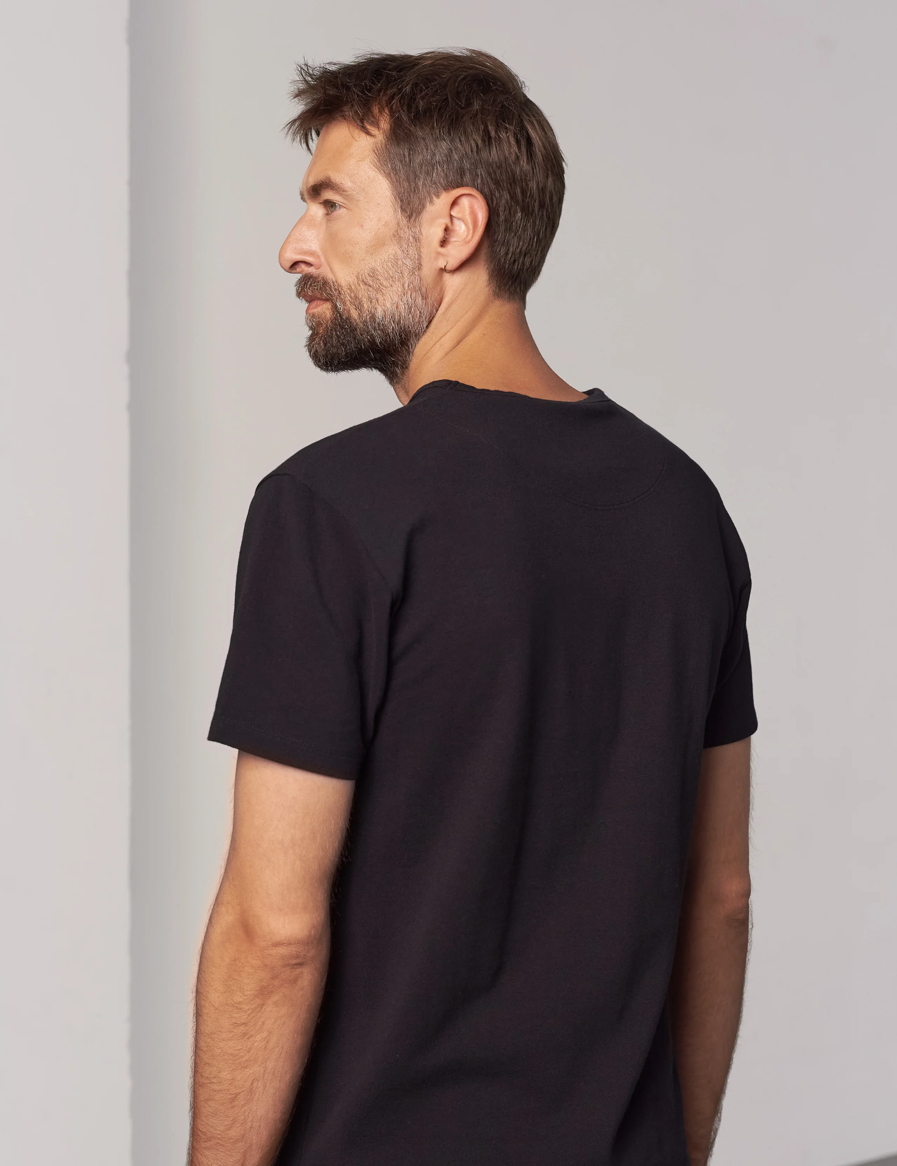 Liron Eco Pique T-Shirt - Black