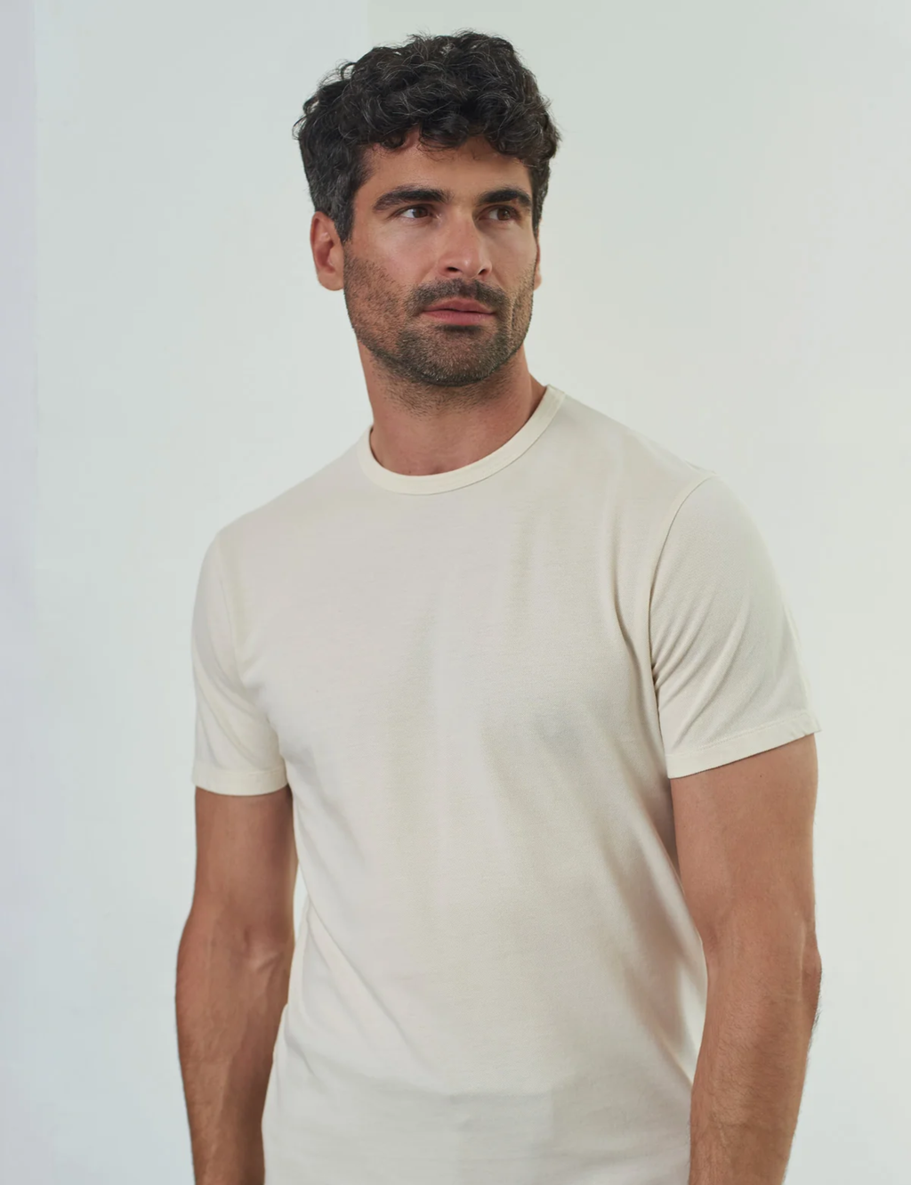 Liron Eco Pique T-Shirt - Ecru
